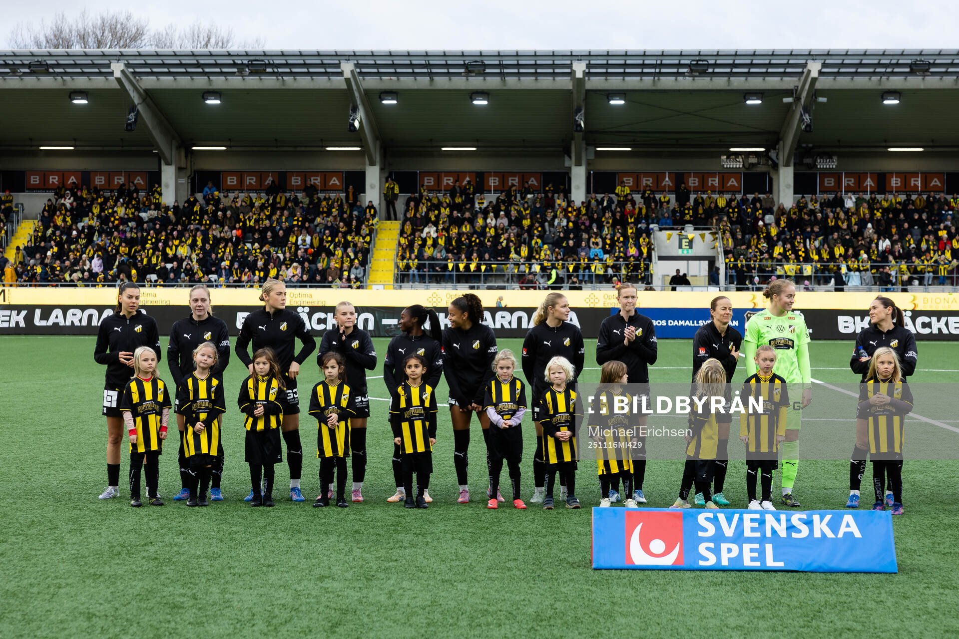 Häckens spelare på line up