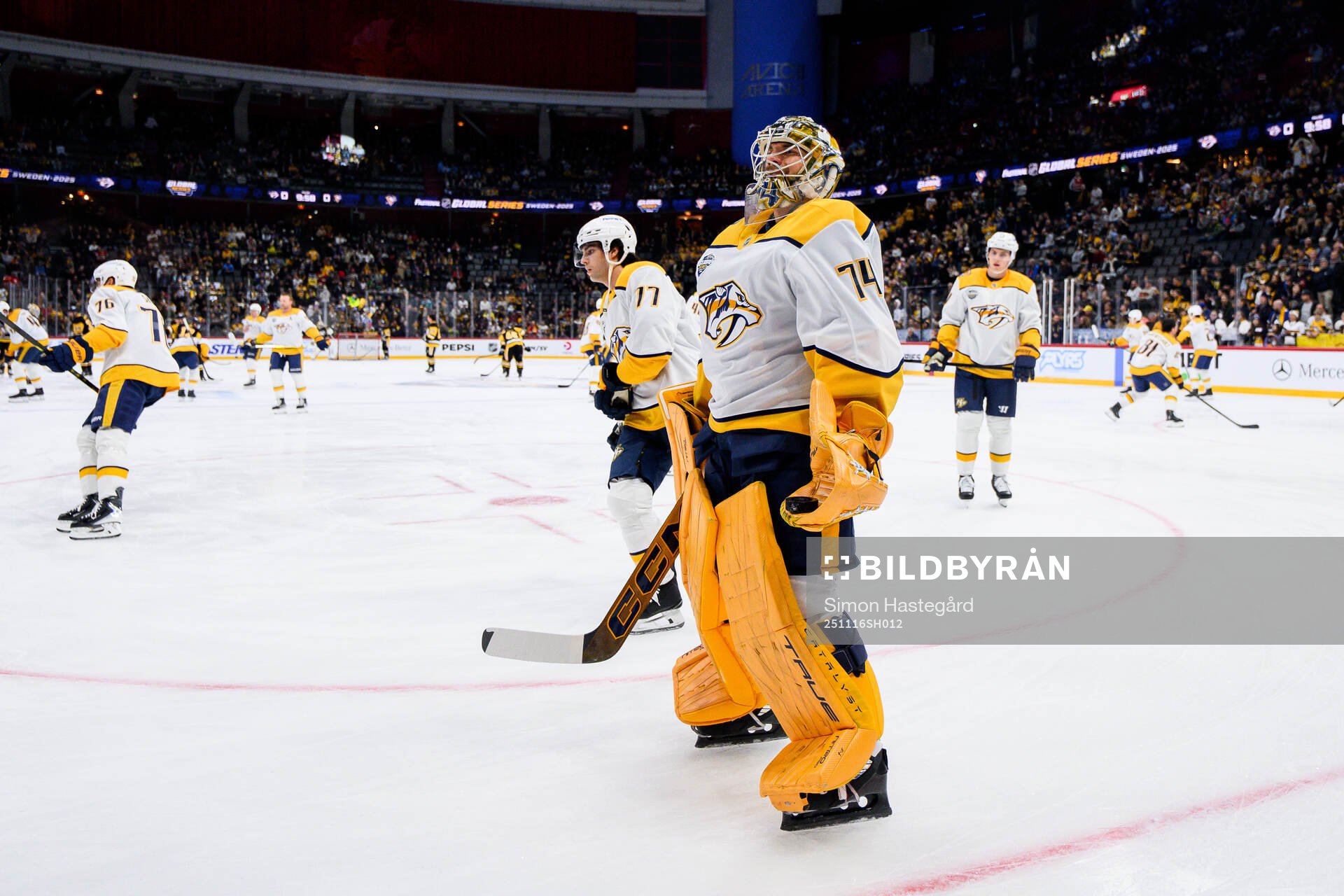 Goaltender Juuse Saros of Nashville Predators