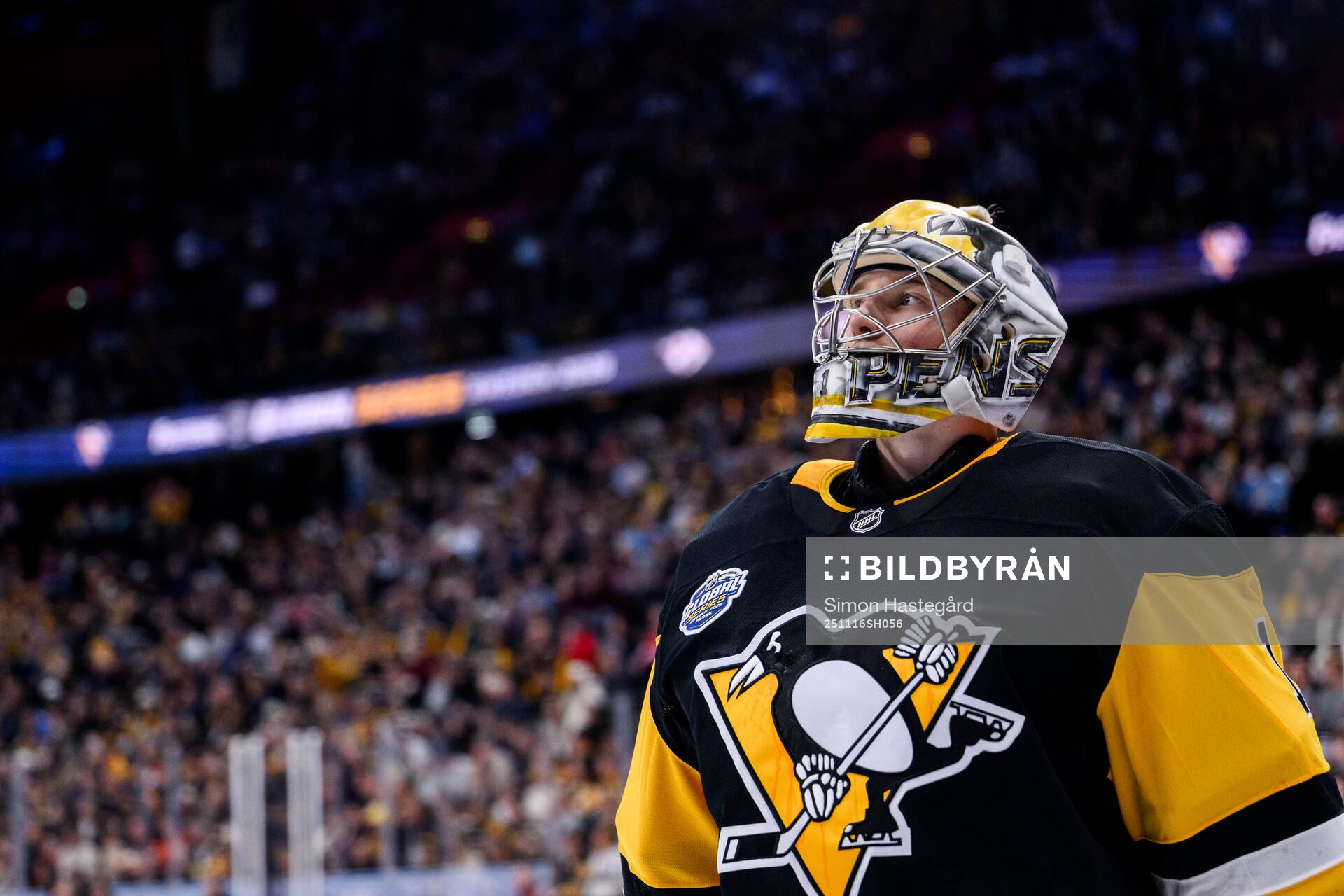 Goaltender Sergei Murashov of Pittsburgh Penguins