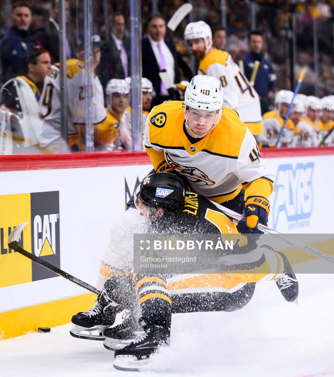 Blake Lizotte of Pittsburgh Penguins and Fedor Svechkov of