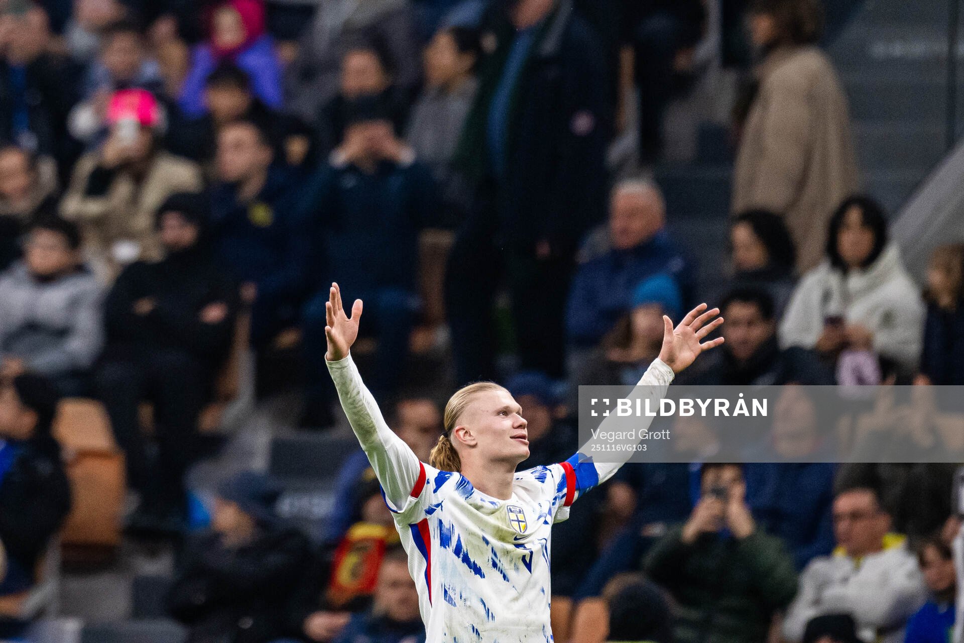 Erling Braut Haaland of Norway celebrates