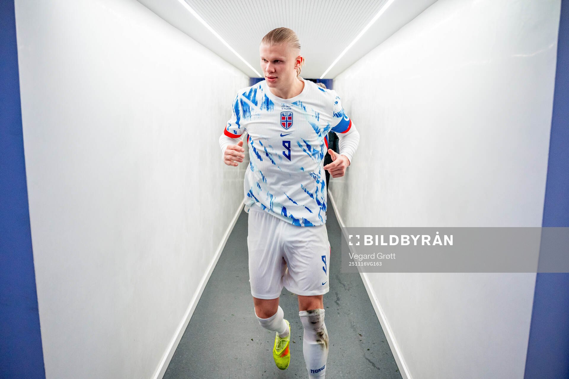 Erling Braut Haaland of Norway at half-time