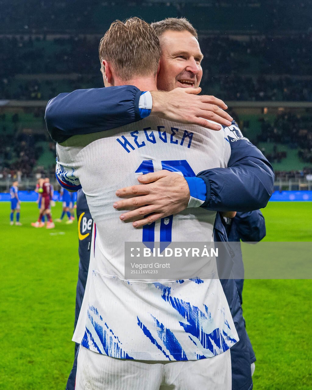 Torbjørn Lysaker Heggem and André Flem of Norway celebrate