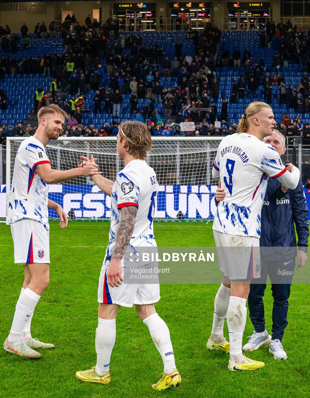 Kristoffer Ajer, Patrick Berg, Erling Braut Haaland and