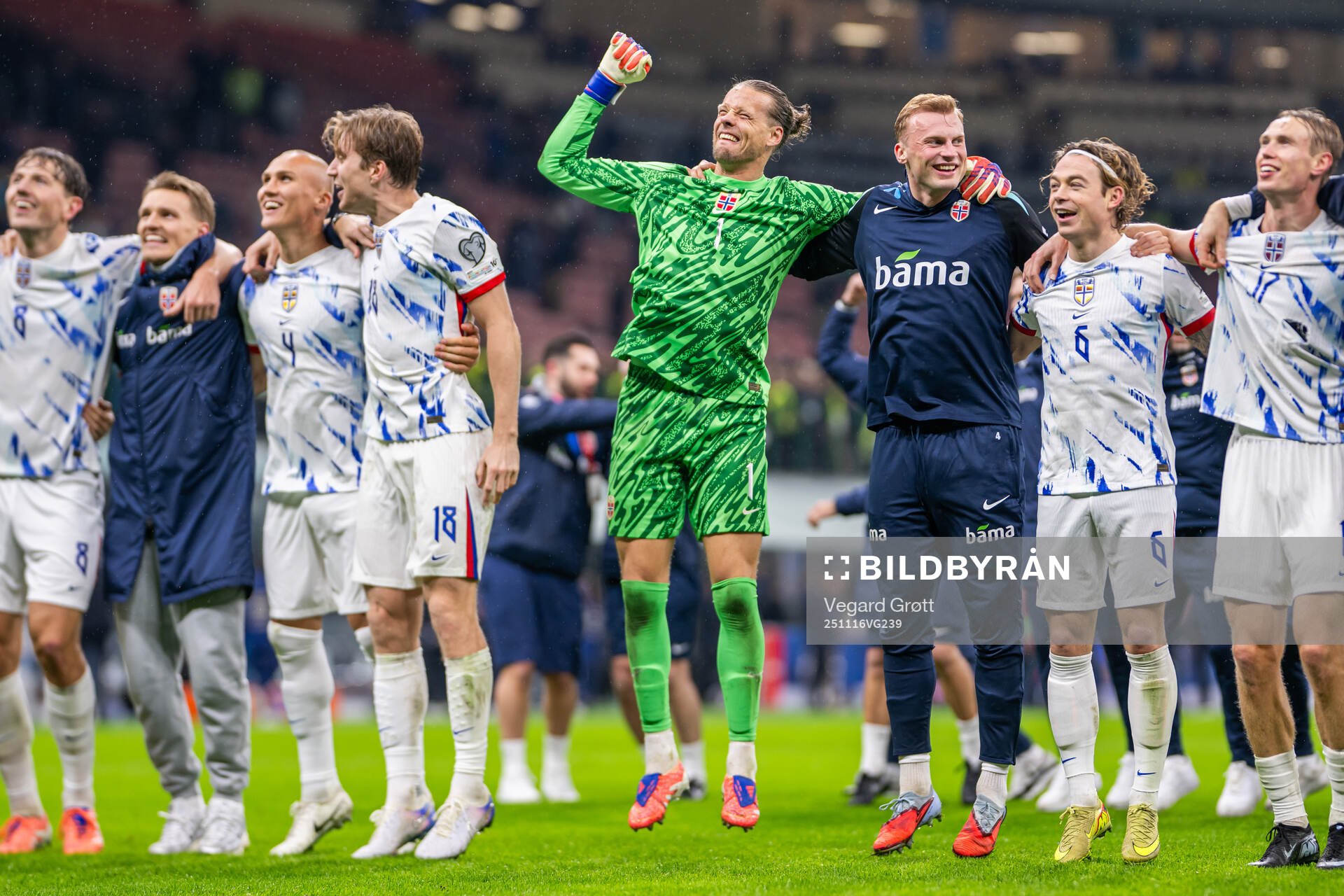 Goalkeeper Ørjan Nyland, Sondre Langås, Patrick Berg and