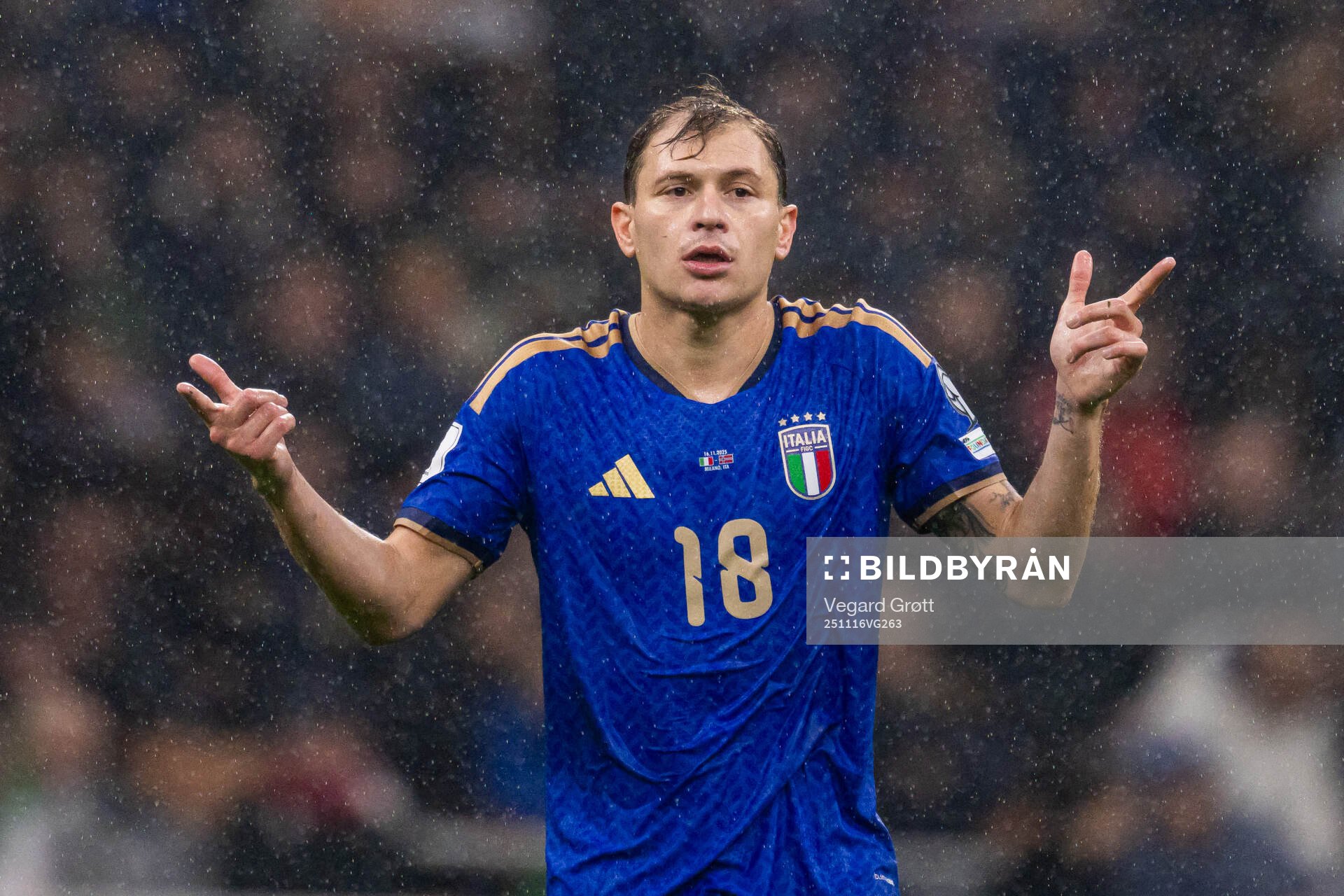 Nicolo Barella of Italy
