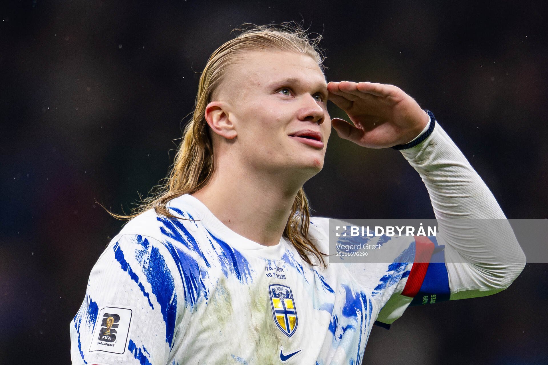 Erling Braut Haaland of Norway celebrates