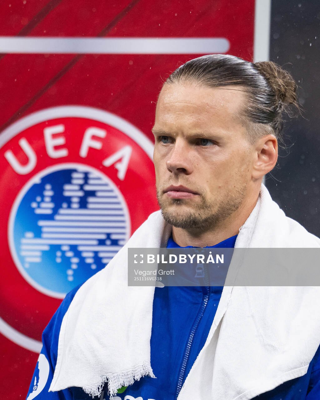 Goalkeeper Ørjan Håskjold Nyland of Norway line up
