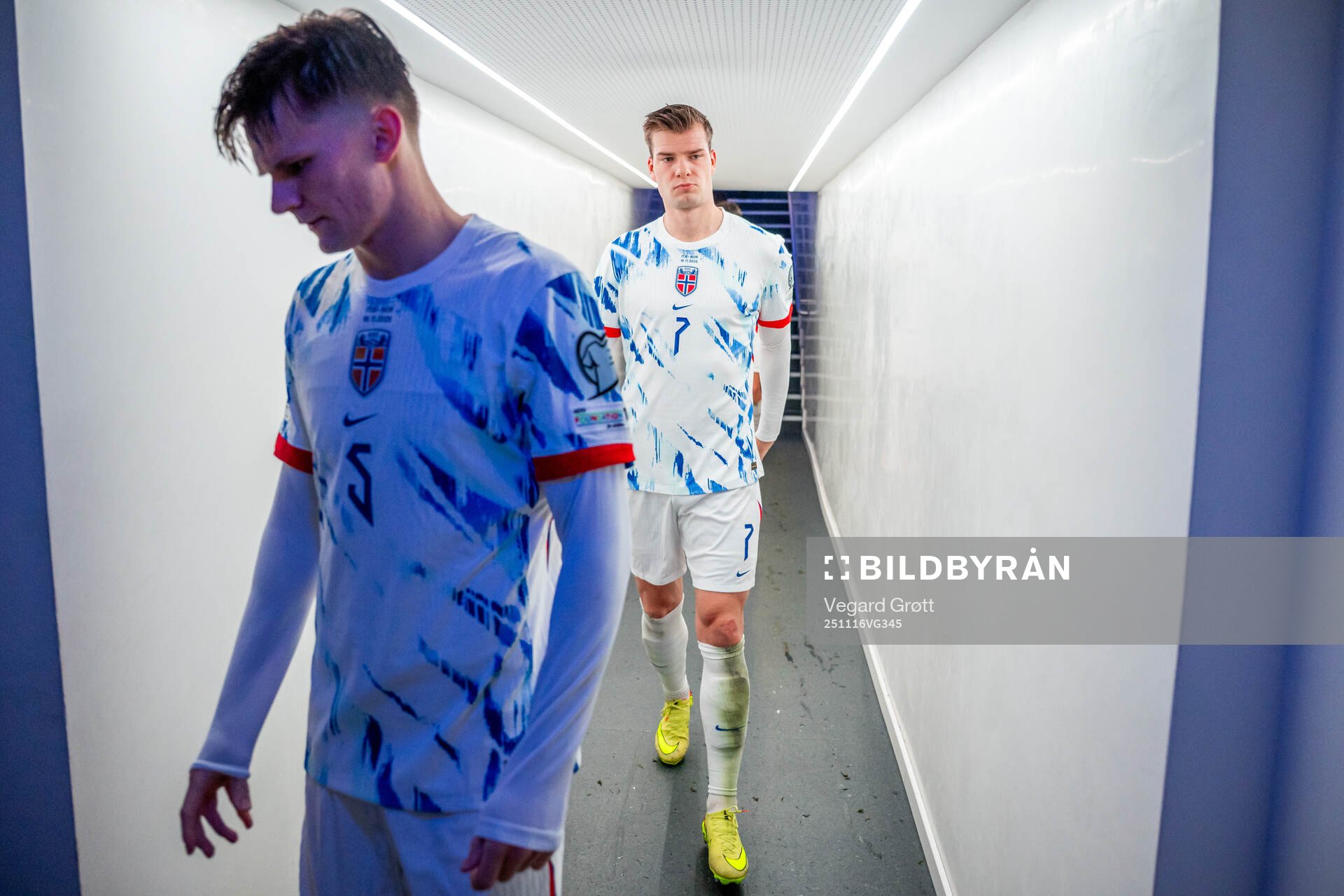 Alexander Sørloth of Norway at half-time