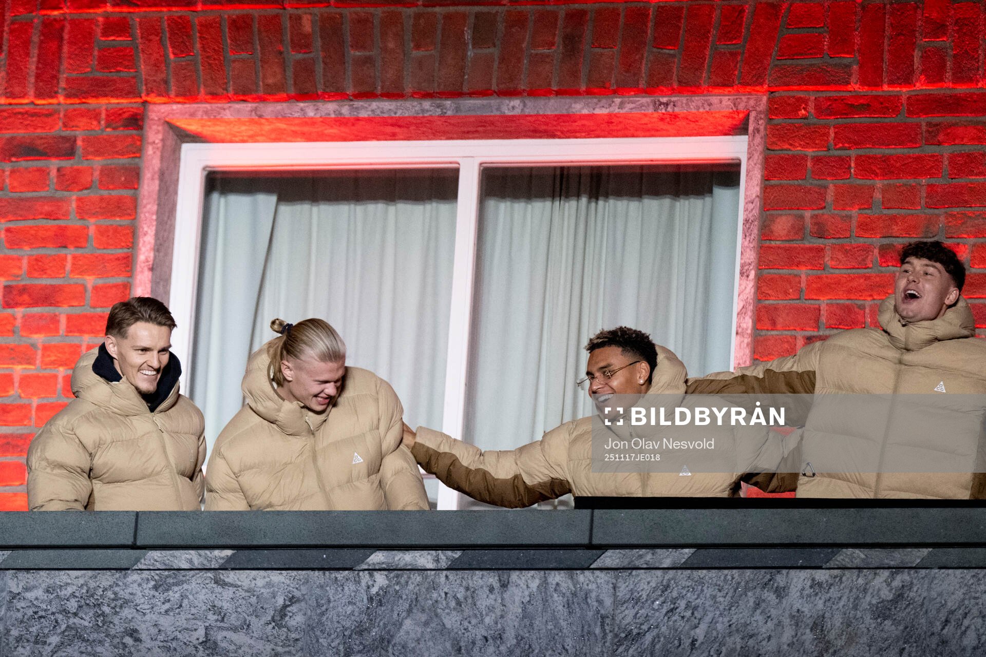 Martin Ødegaard, Erling Braut Haaland, Antonio Nusa and