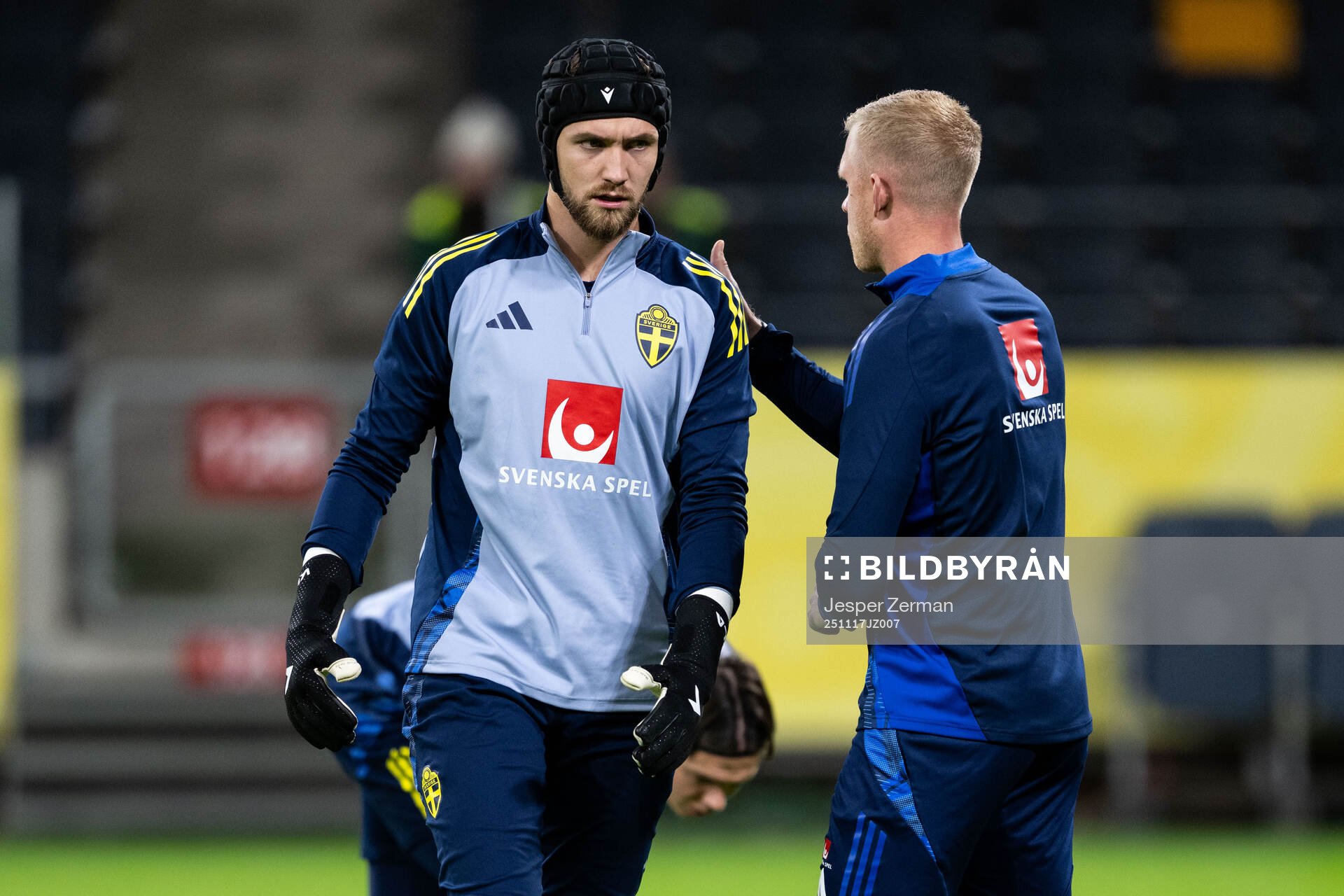 Goalkeeper Noel Törnqvist of the Swedish men's national