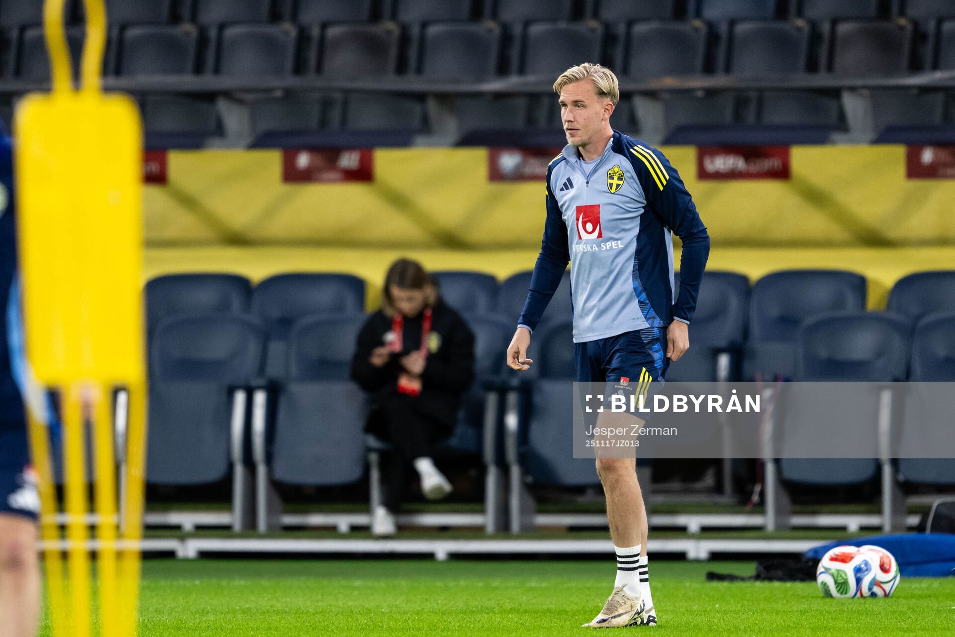 Herman Johansson of the Swedish men's national football team