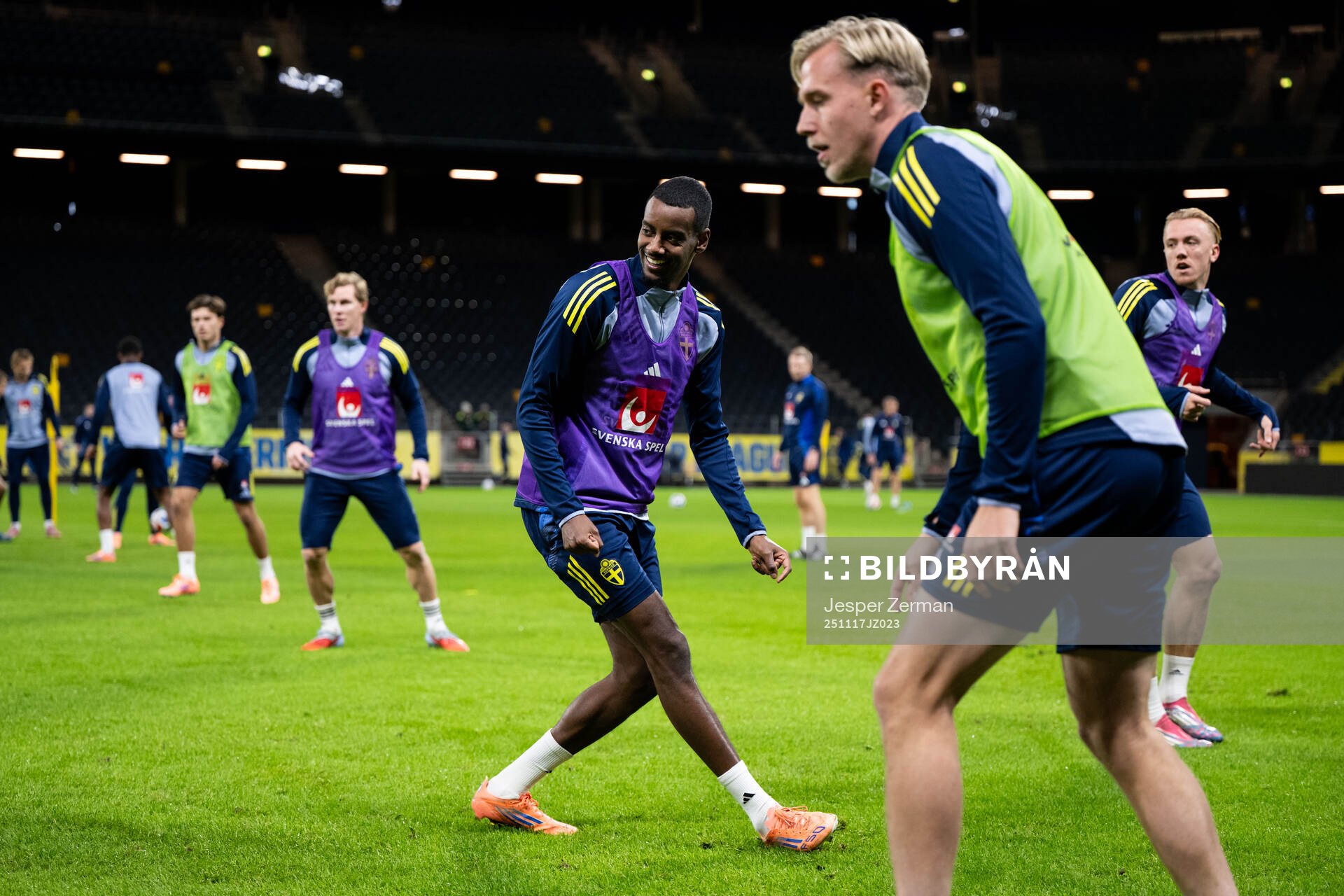 Alexander Isak of the Swedish men's national football team