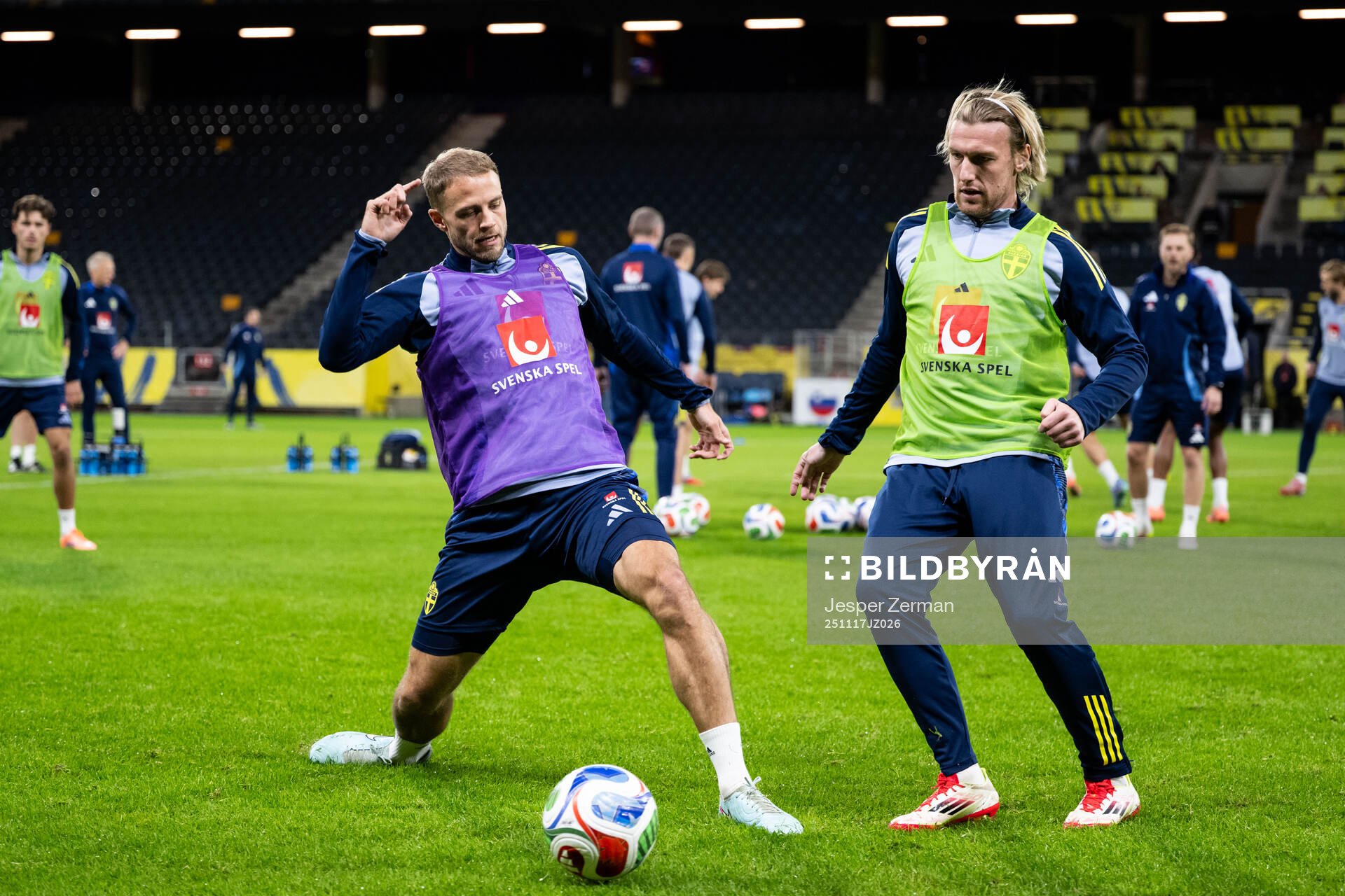 Gustav Lundgren and Emil Forsberg of the Swedish men's