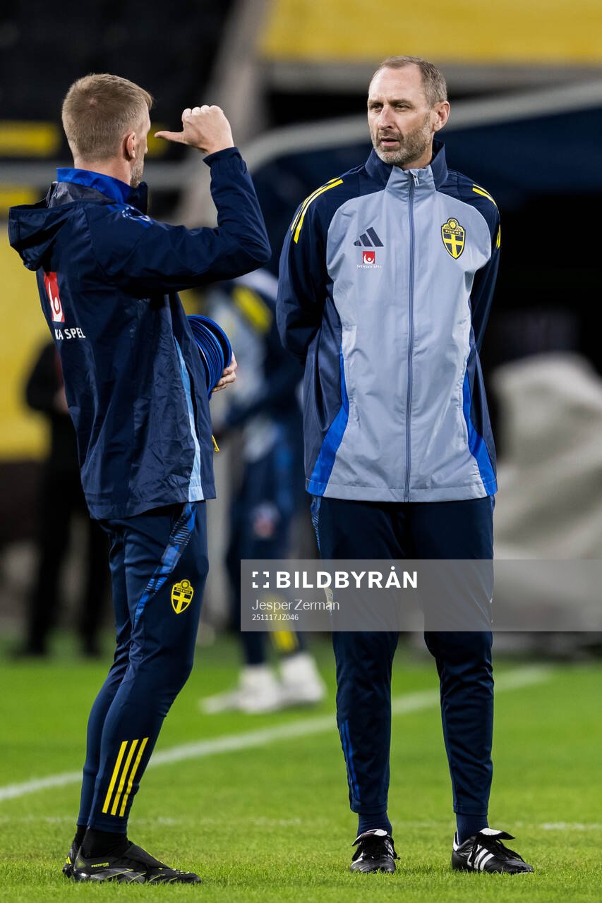 Assistant coach Andreas Georgson of the Swedish men's