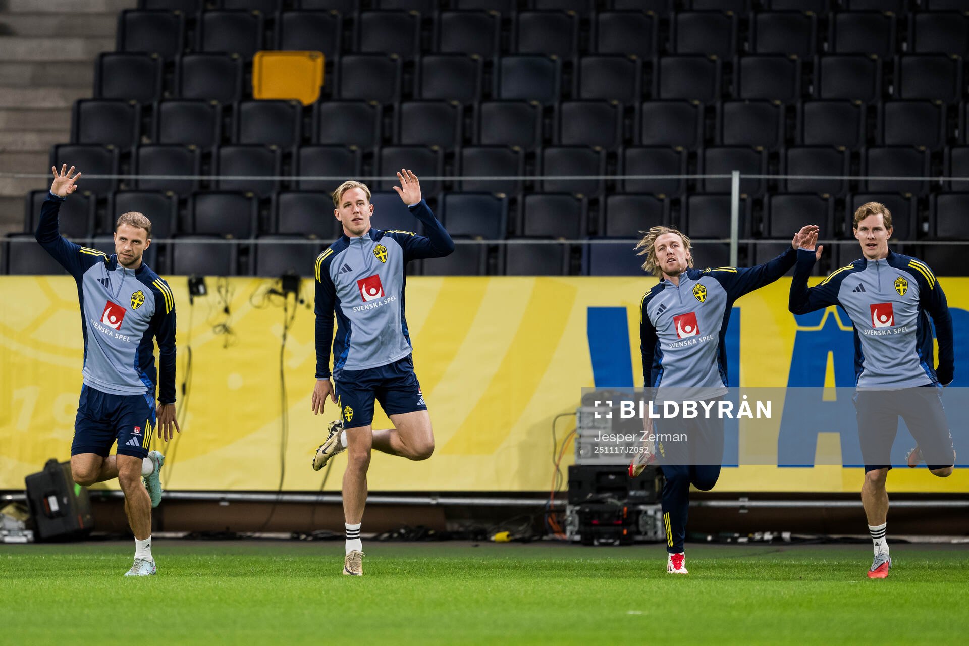 Gustav Lundgren, Herman Johansson, Emil Forsberg and Emil
