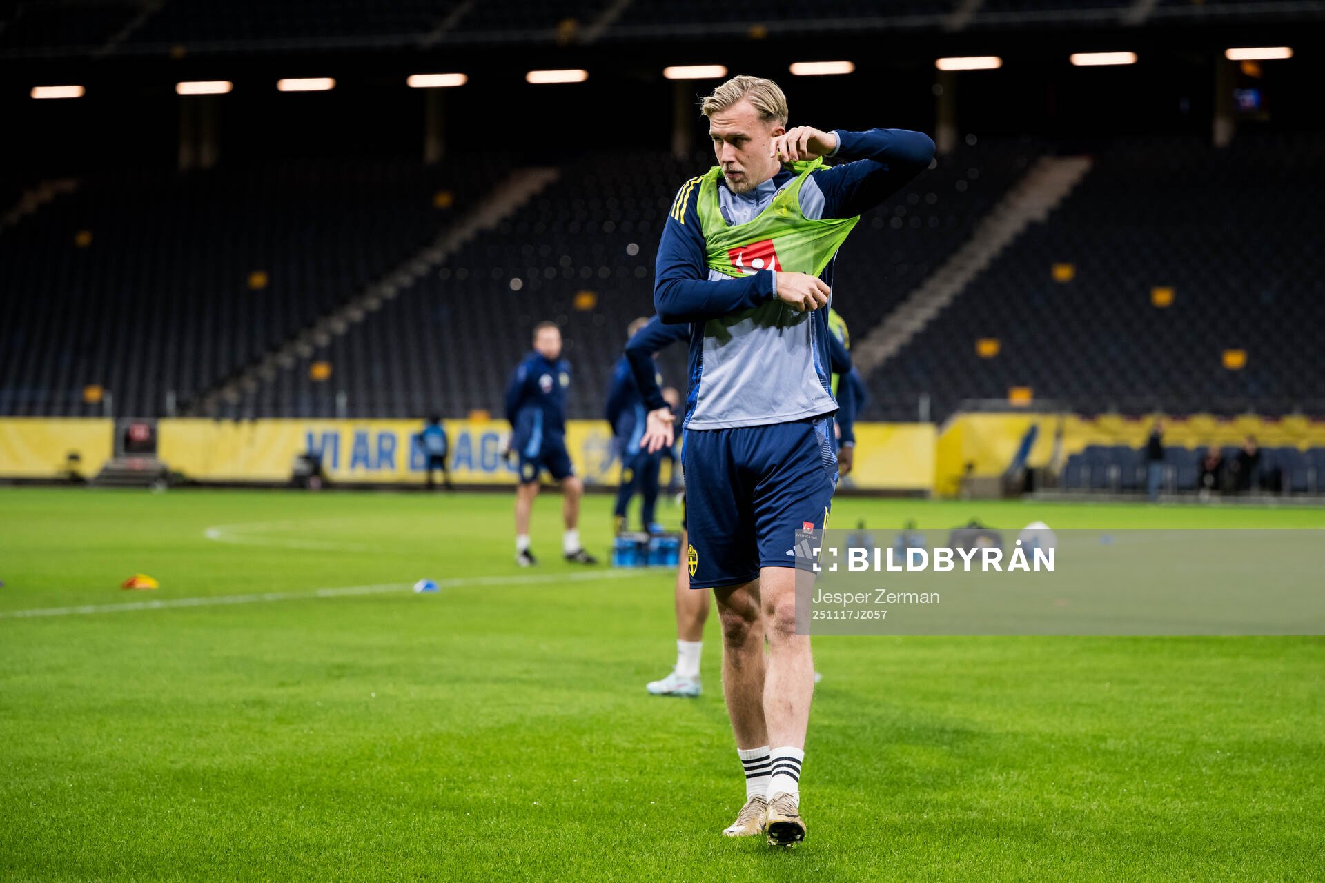 Herman Johansson of the Swedish men's national football team