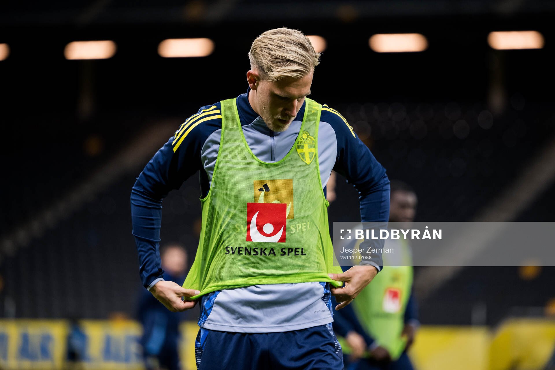 Herman Johansson of the Swedish men's national football team