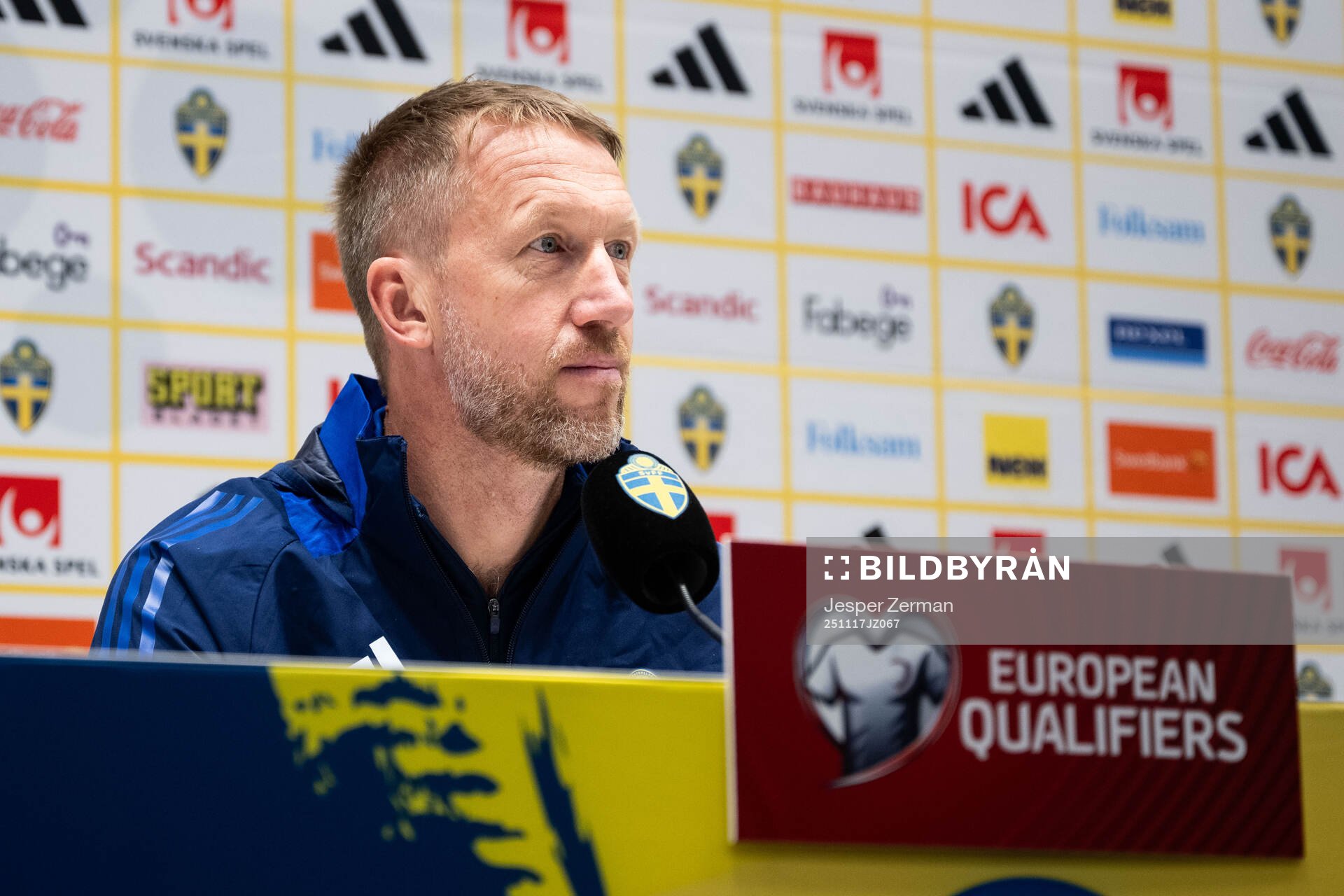 Head coach Graham Potter of the Swedish men's national
