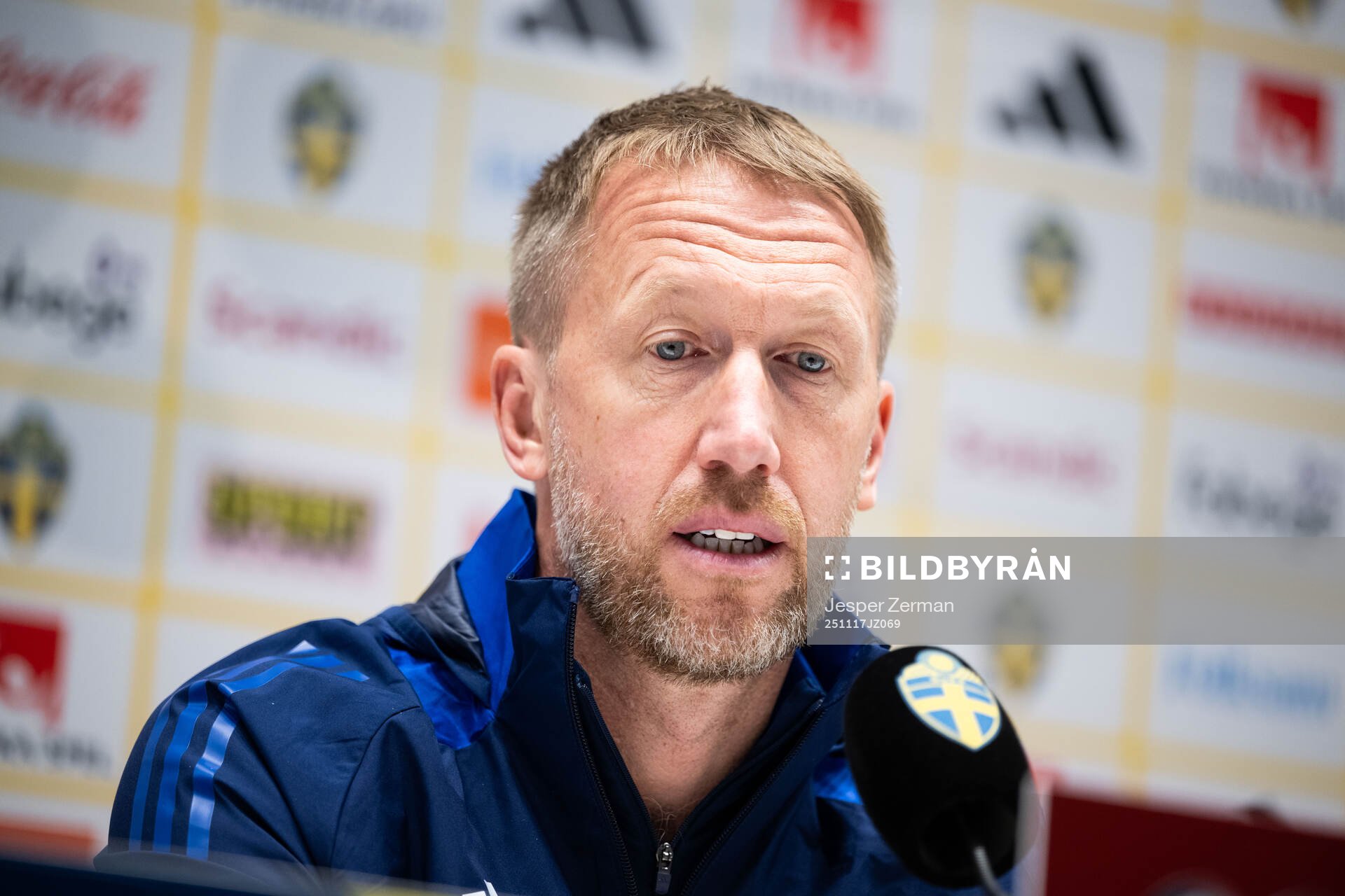 Head coach Graham Potter of the Swedish men's national