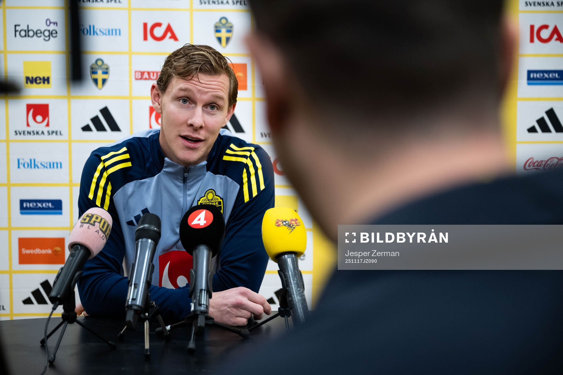 Emil Krafth of the Swedish men's national football team in