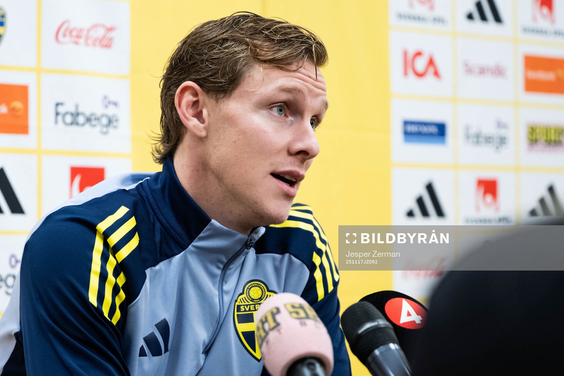 Emil Krafth of the Swedish men's national football team in