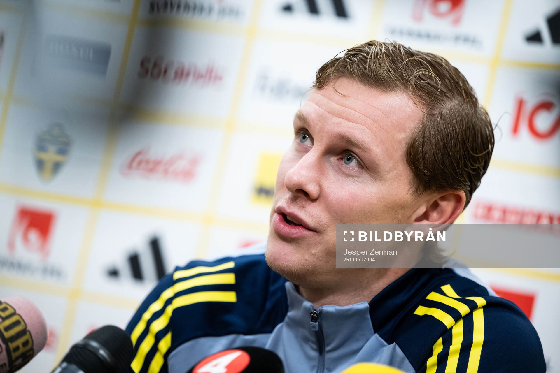 Emil Krafth of the Swedish men's national football team in
