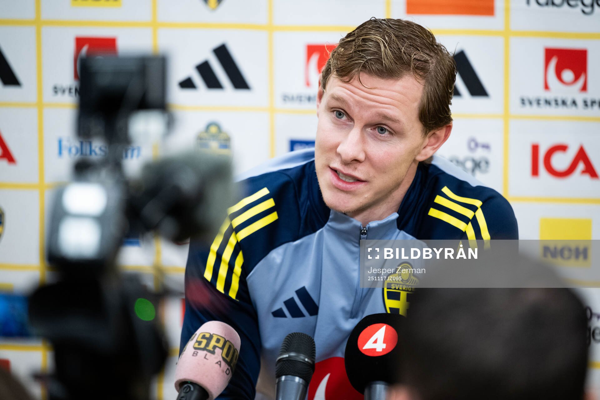 Emil Krafth of the Swedish men's national football team in