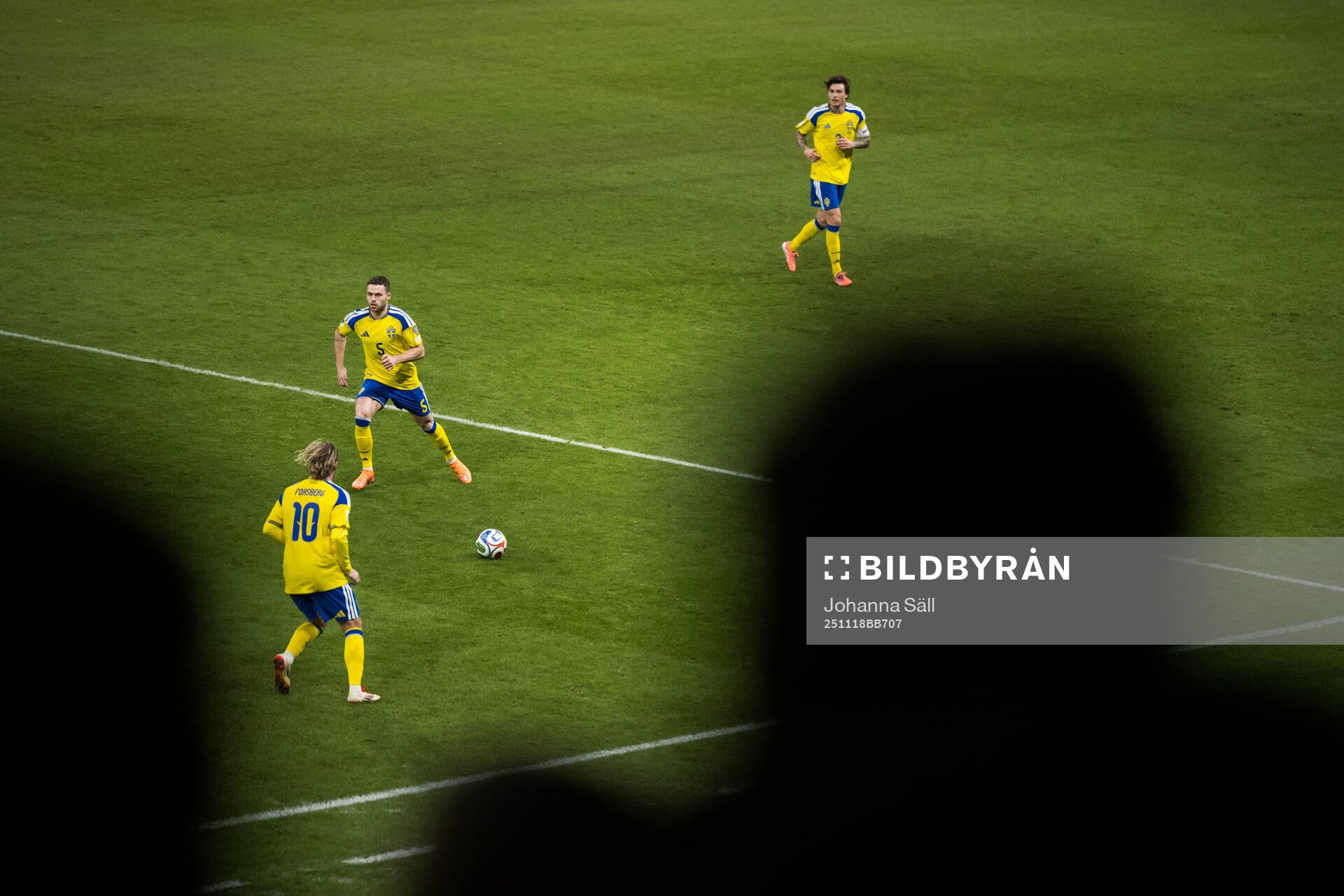 Emil Forsberg, Gabriel Gudmundsson and Victor Nilsson