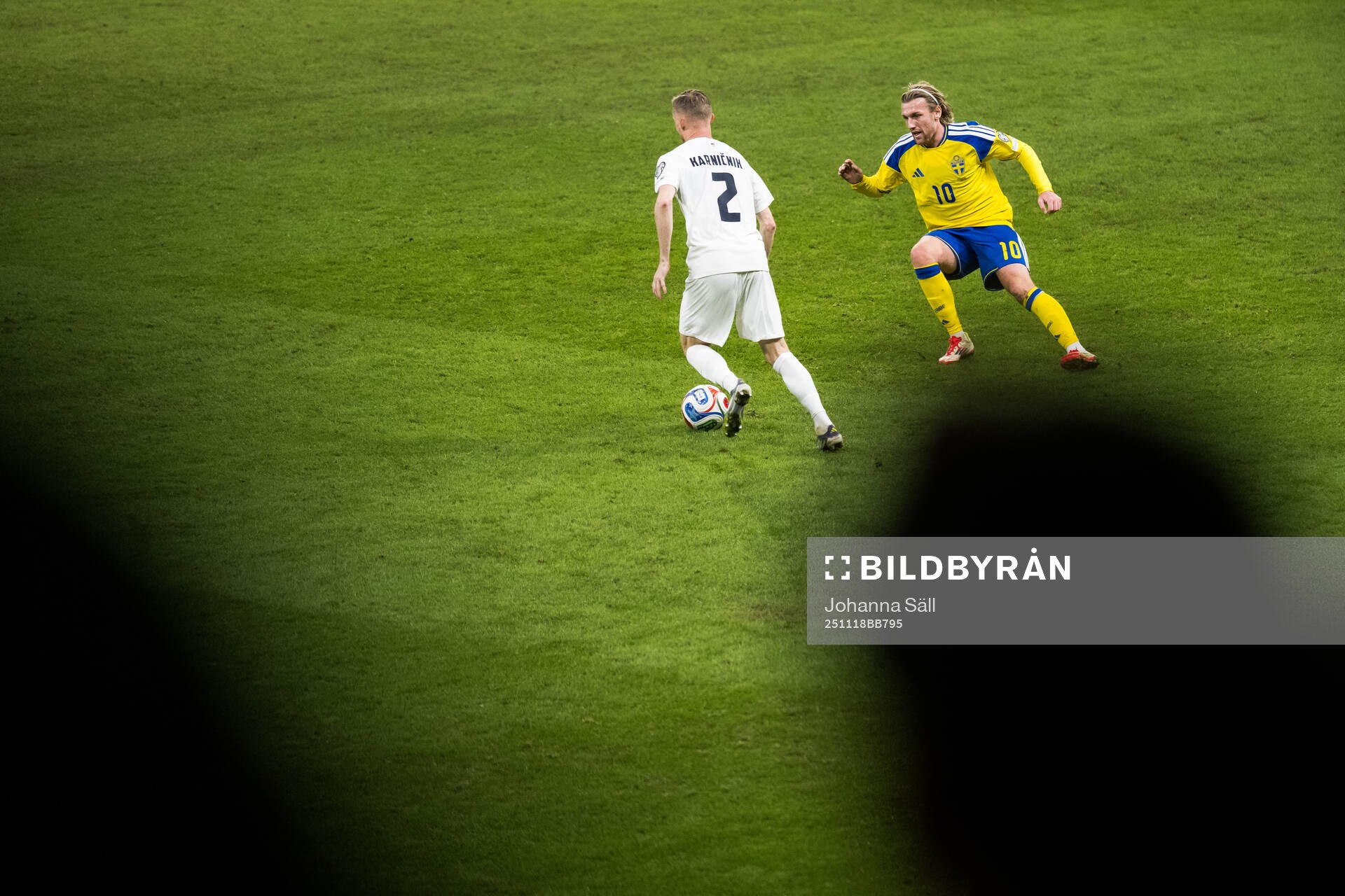 Zan Karnicnik of Slovenia and Emil Forsberg of Sweden
