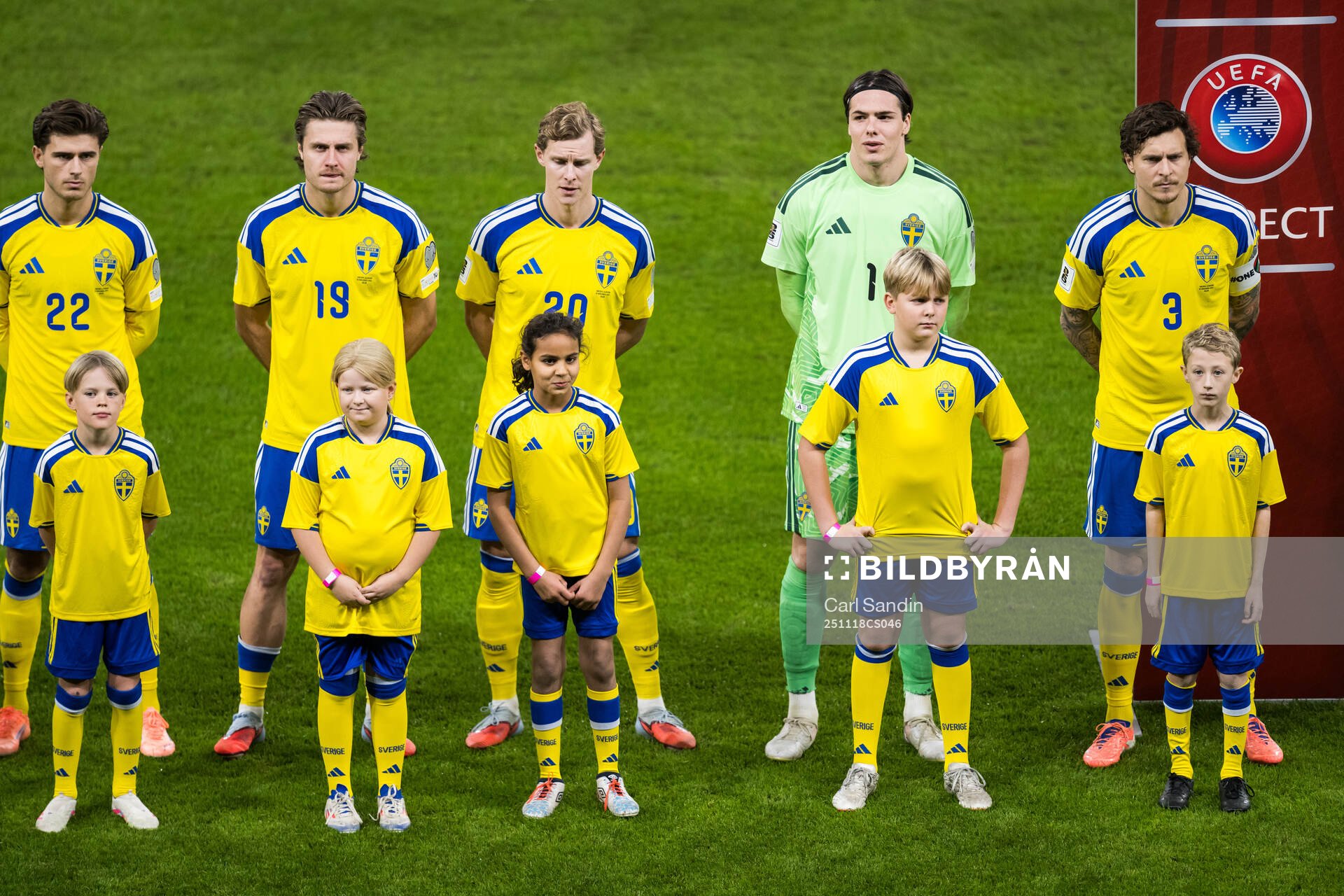 Besfort Zeneli, Mattias Svanberg, Emil Krafth, goalkeeper