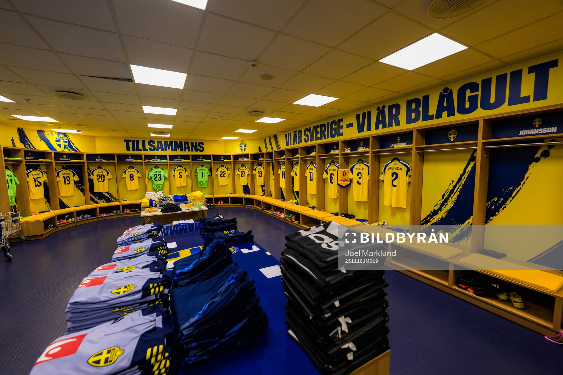 Jerseys of Mattias Svanberg, Gustav Lundgren, Daniel