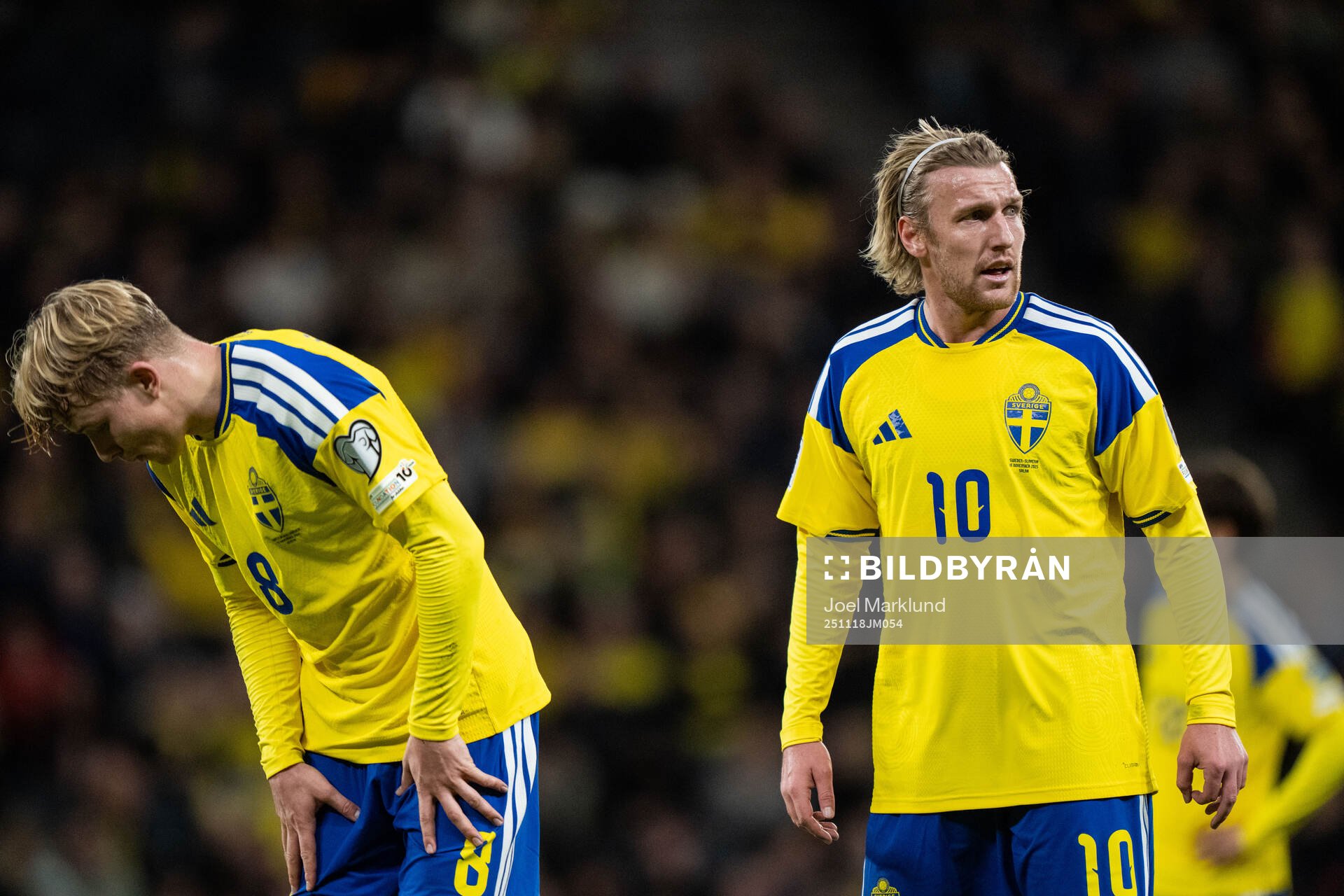 Daniel Svensson and Emil Forsberg of Sweden