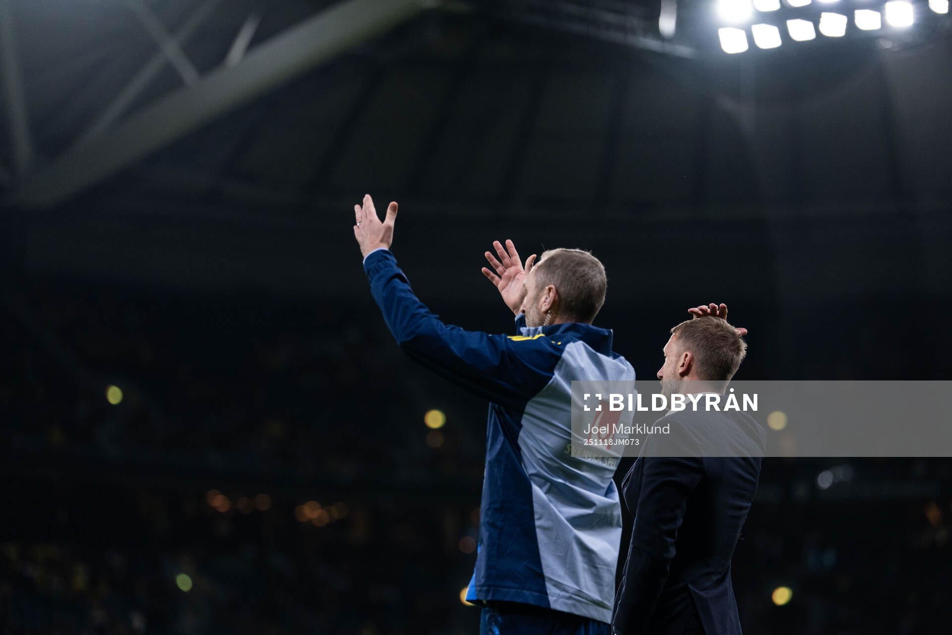 Assistant coach Andreas Georgson and head coach Graham