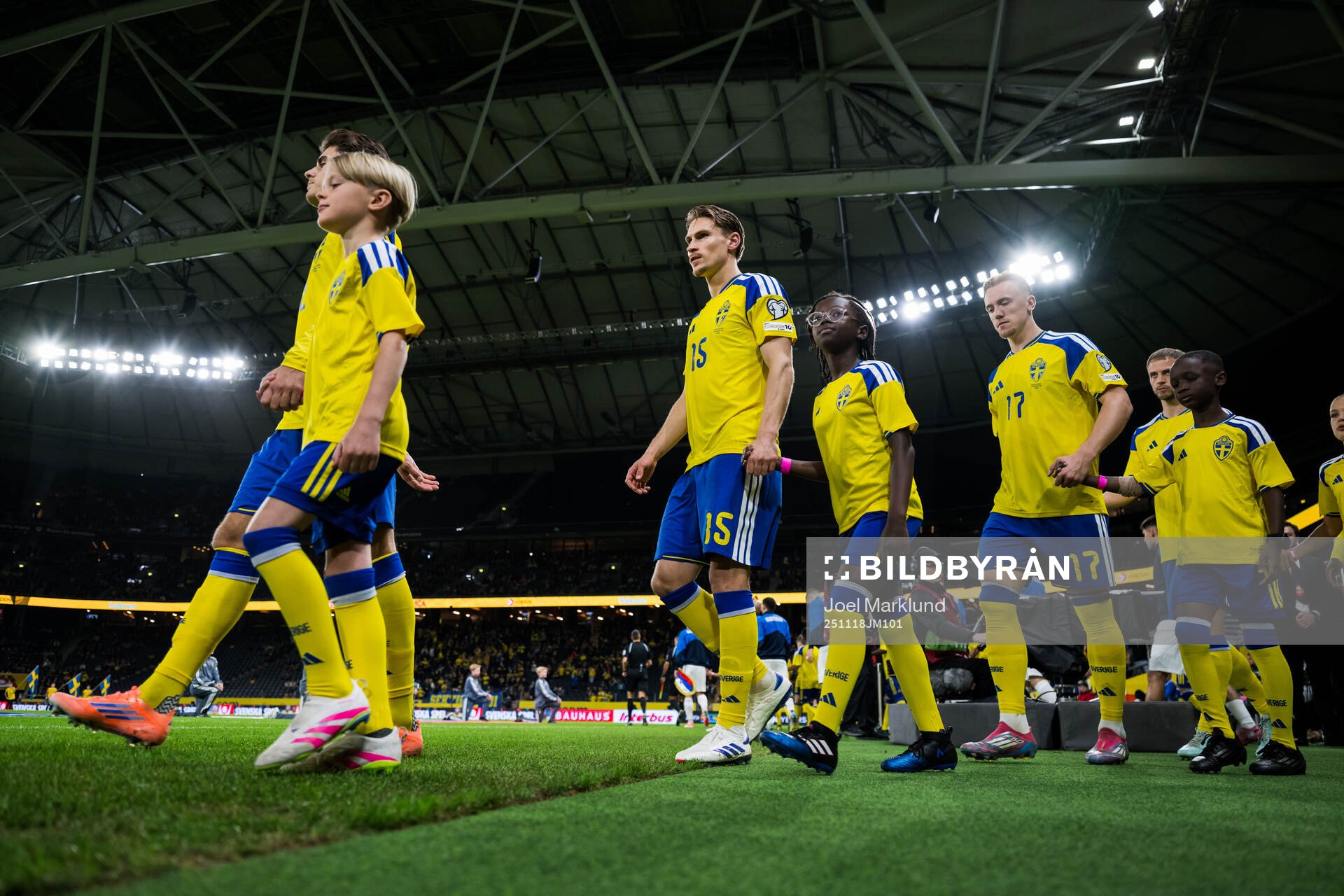Besfort Zeneli, Carl Starfelt and Isac Lidberg of Sweden