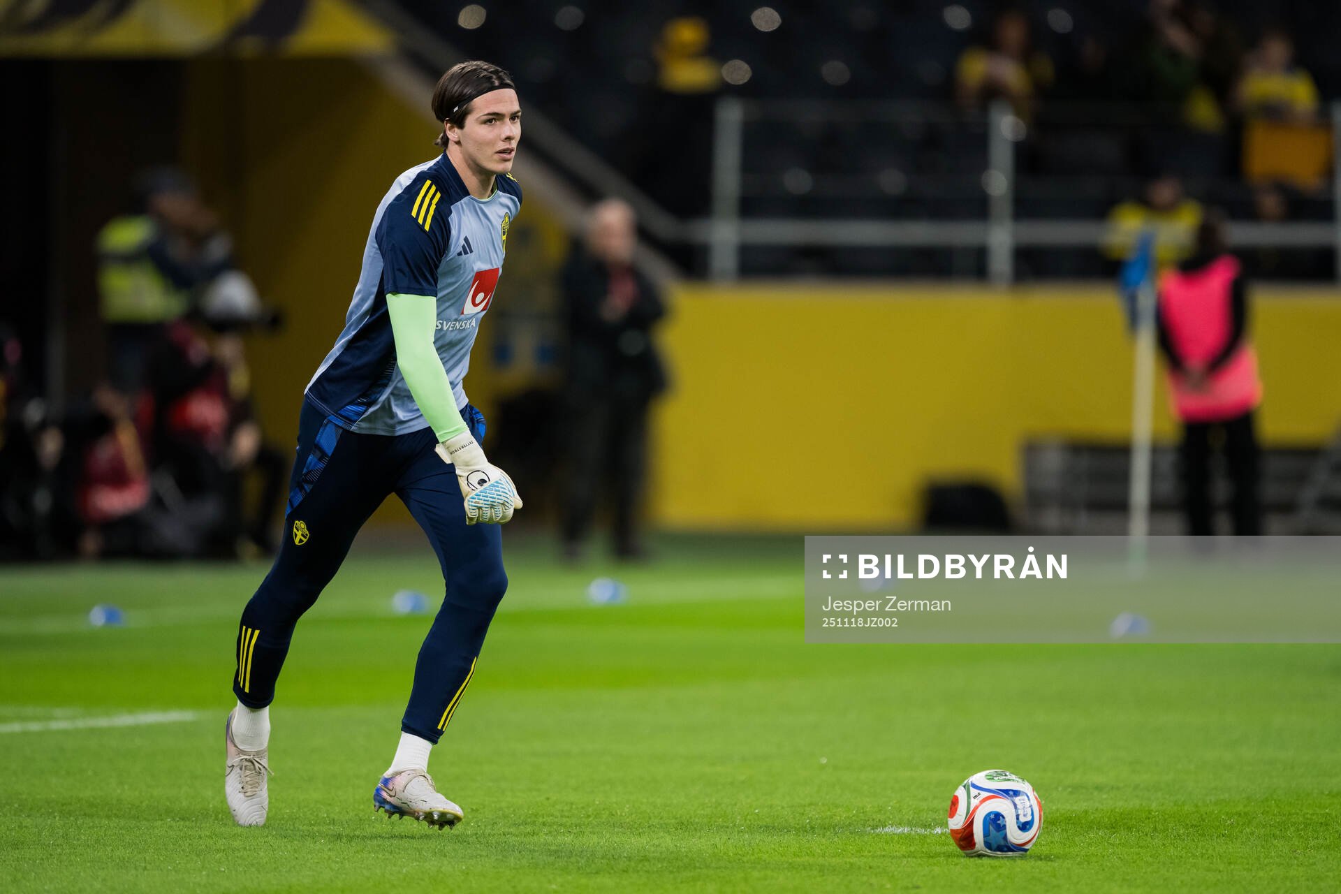 Goalkeeper Jacob Widell Zetterström of Sweden