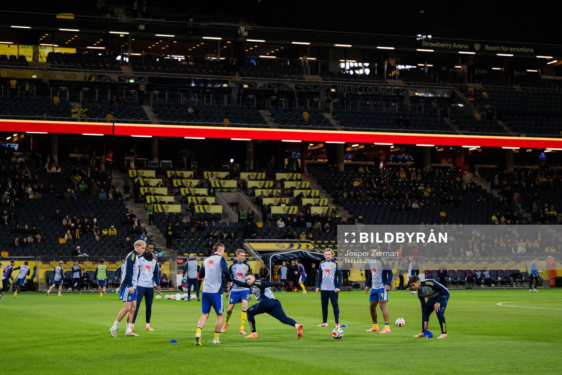 Gabriel Gudmundsson, Emil Forsberg and Isak Hien of Sweden