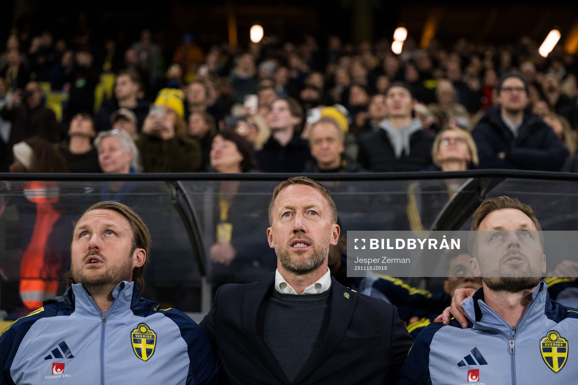 Assistant coach Björn Hamberg, head coach Graham Potter of