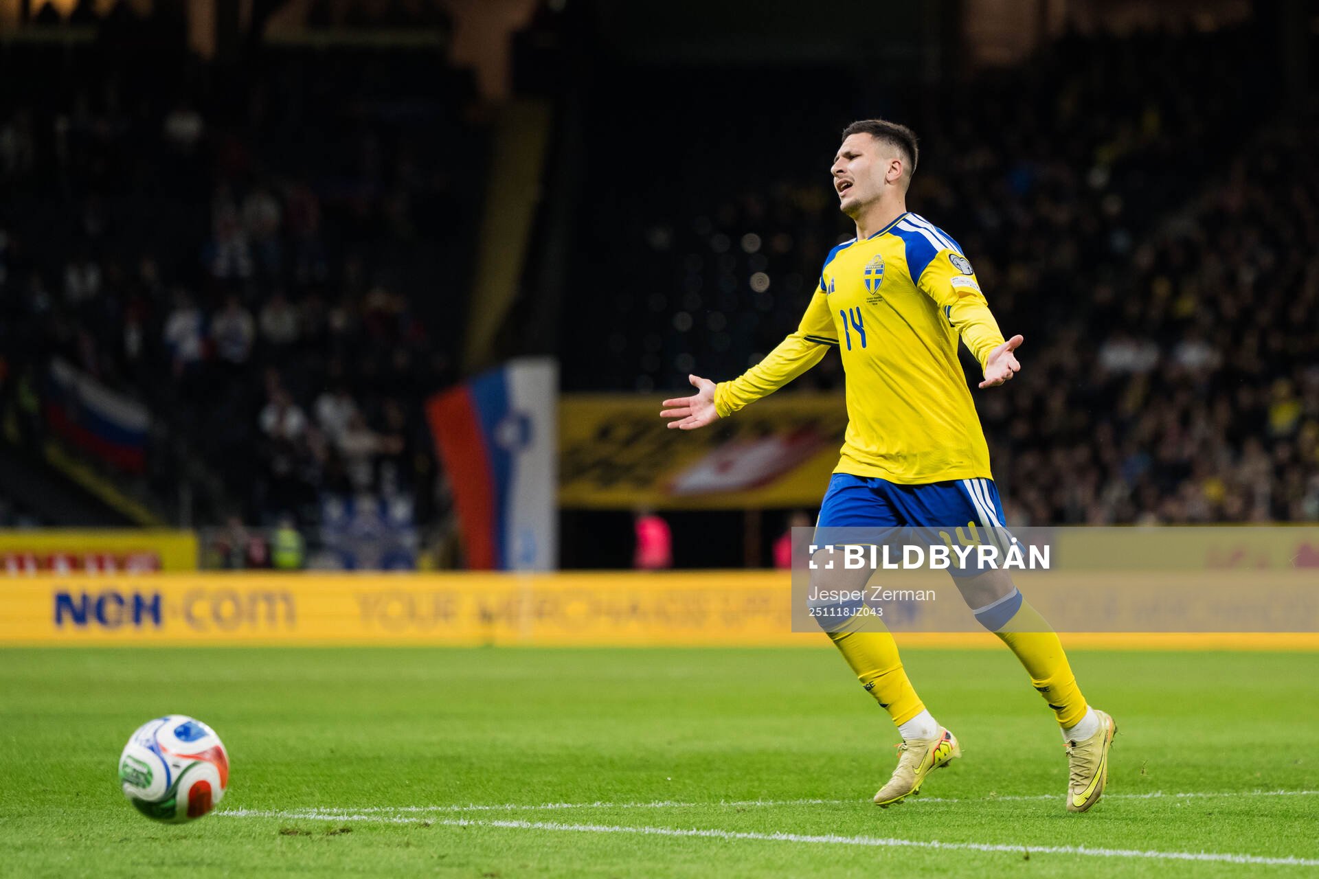 Roony Bardghji of Sweden reacts