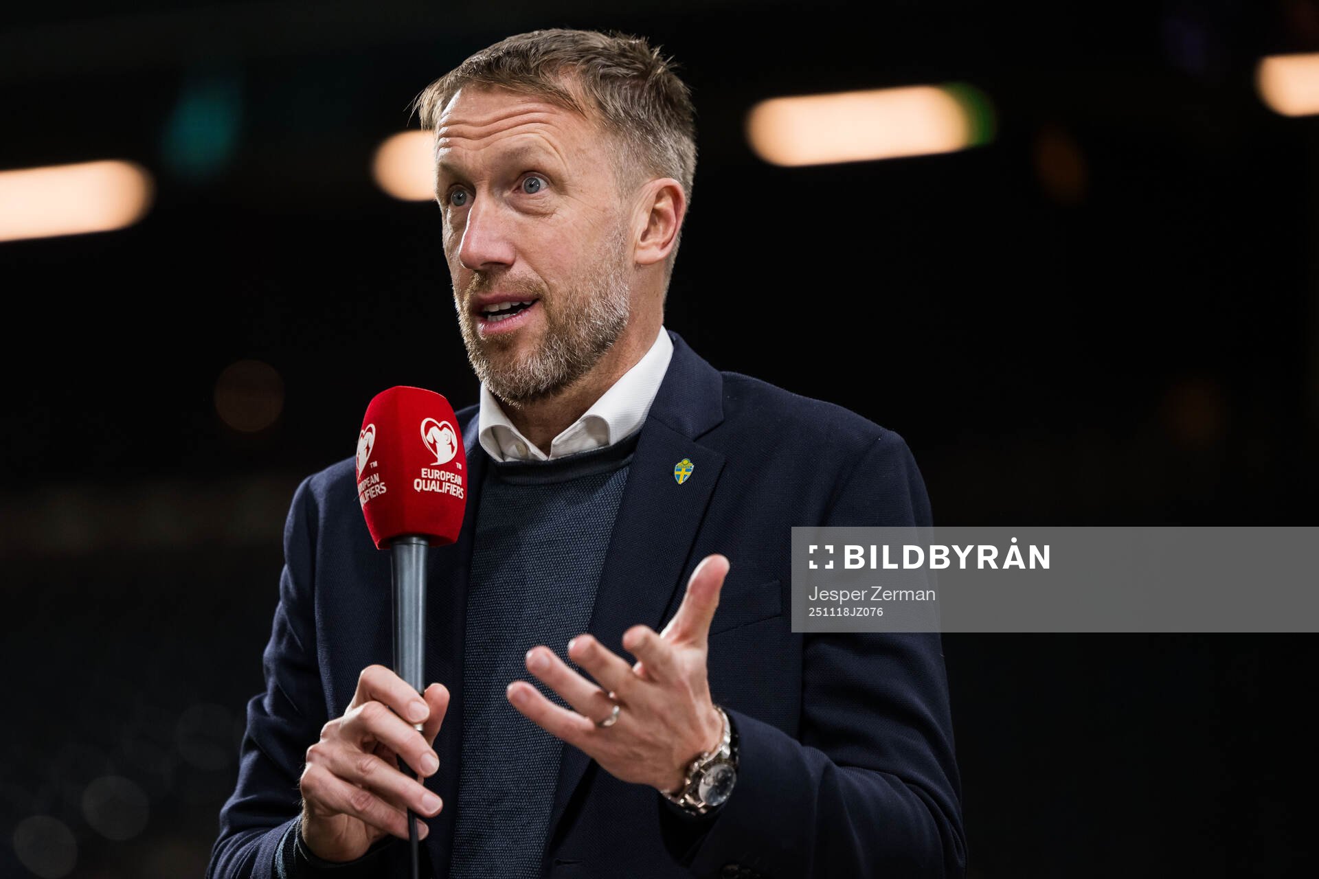 Head coach Graham Potter of Sweden in the Swedish