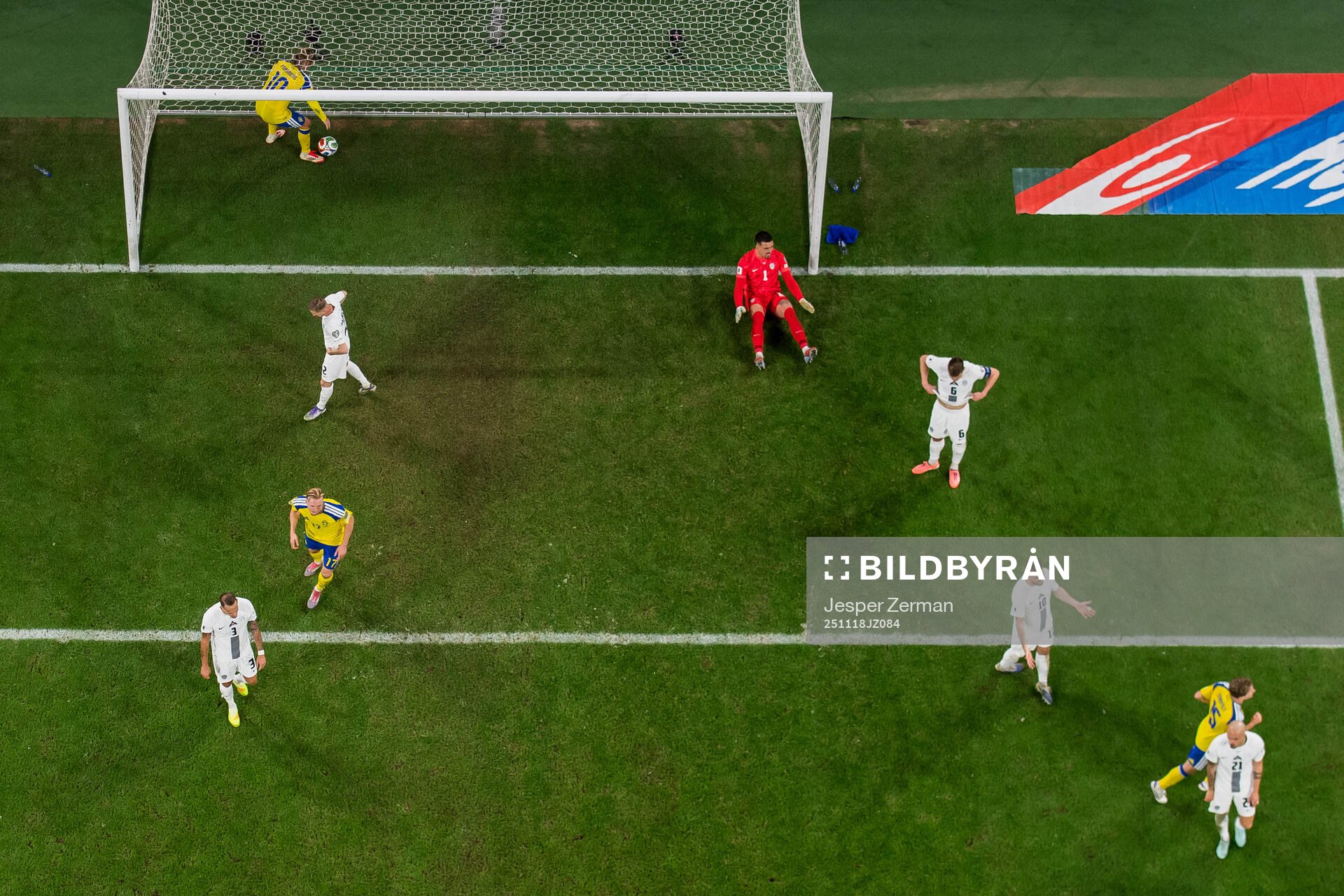 Emil Forsberg of Sweden celebrates as Gustav Lundgren (not