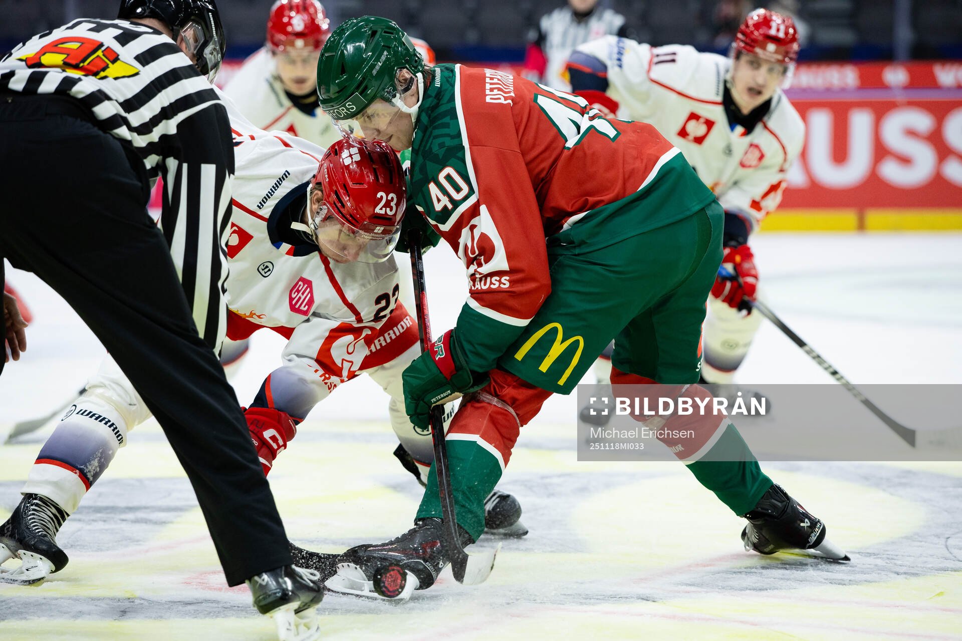 Fredric Weigel of Grenoble and Jacob Peterson of Frölunda
