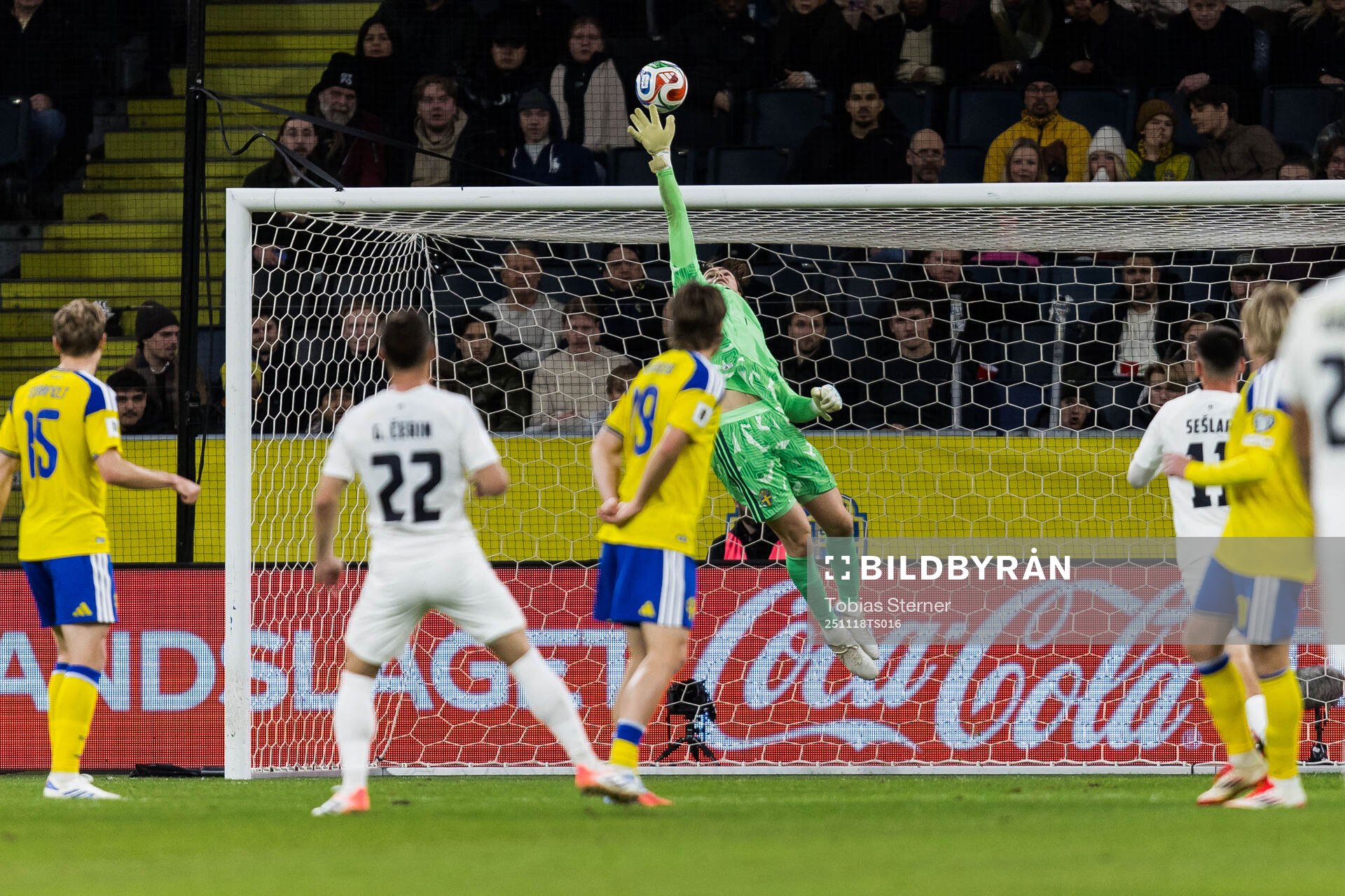 Goalkeeper Jacob Widell Zetterström of Sweden