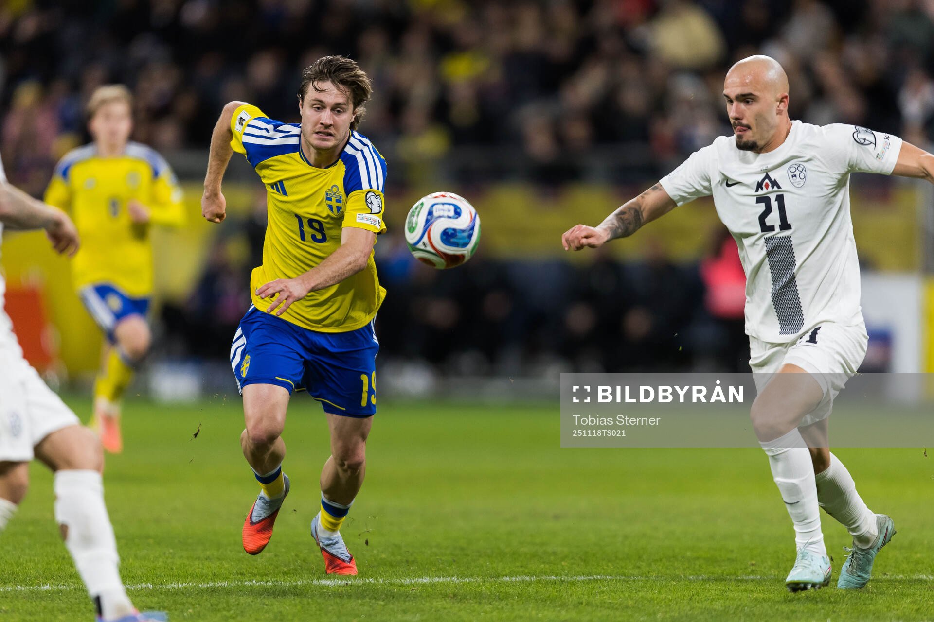 Mattias Svanberg of Sweden and Vanja Drkusic of Slovenia