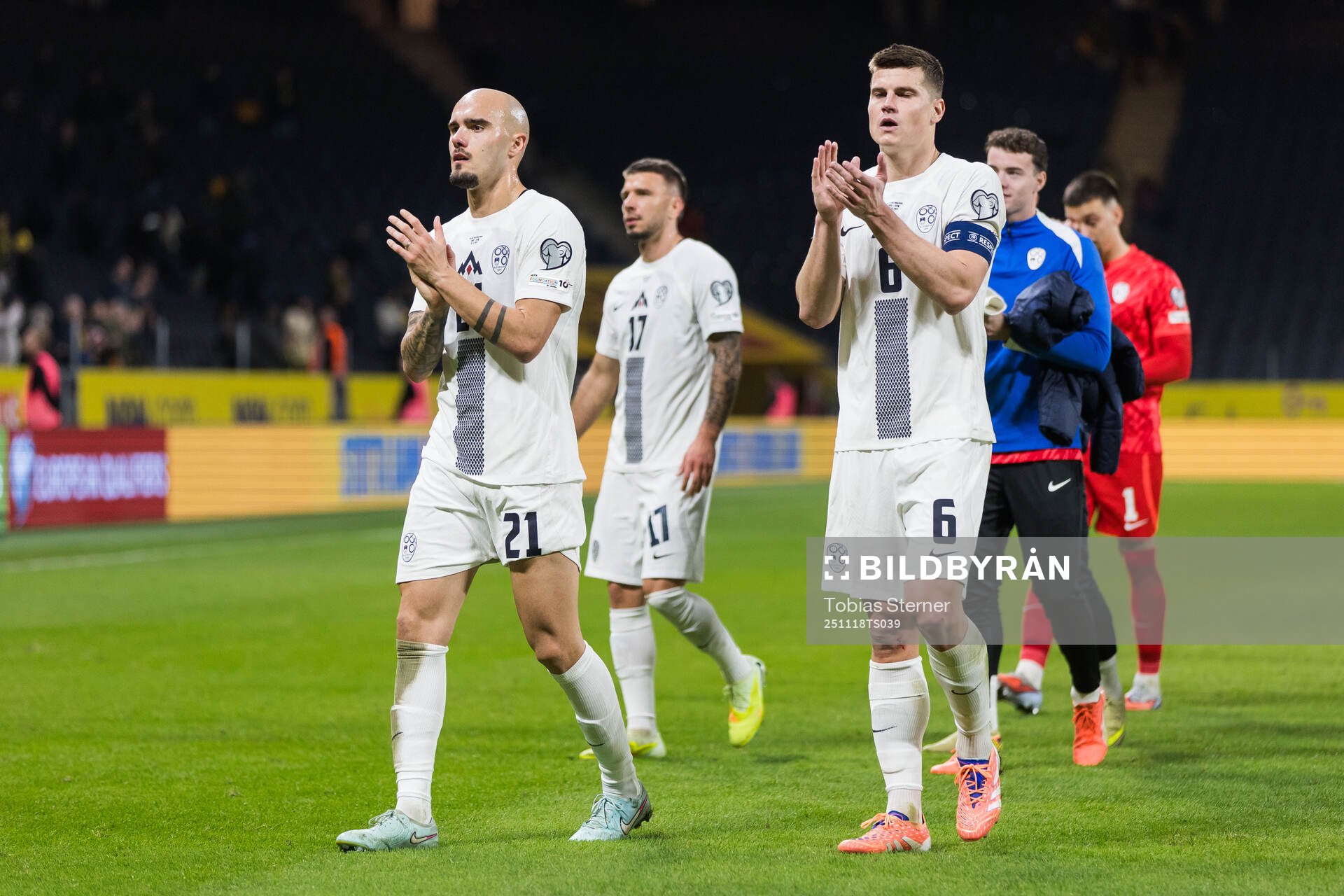 Vanja Drkusic and Jaka Bijol of Slovenia