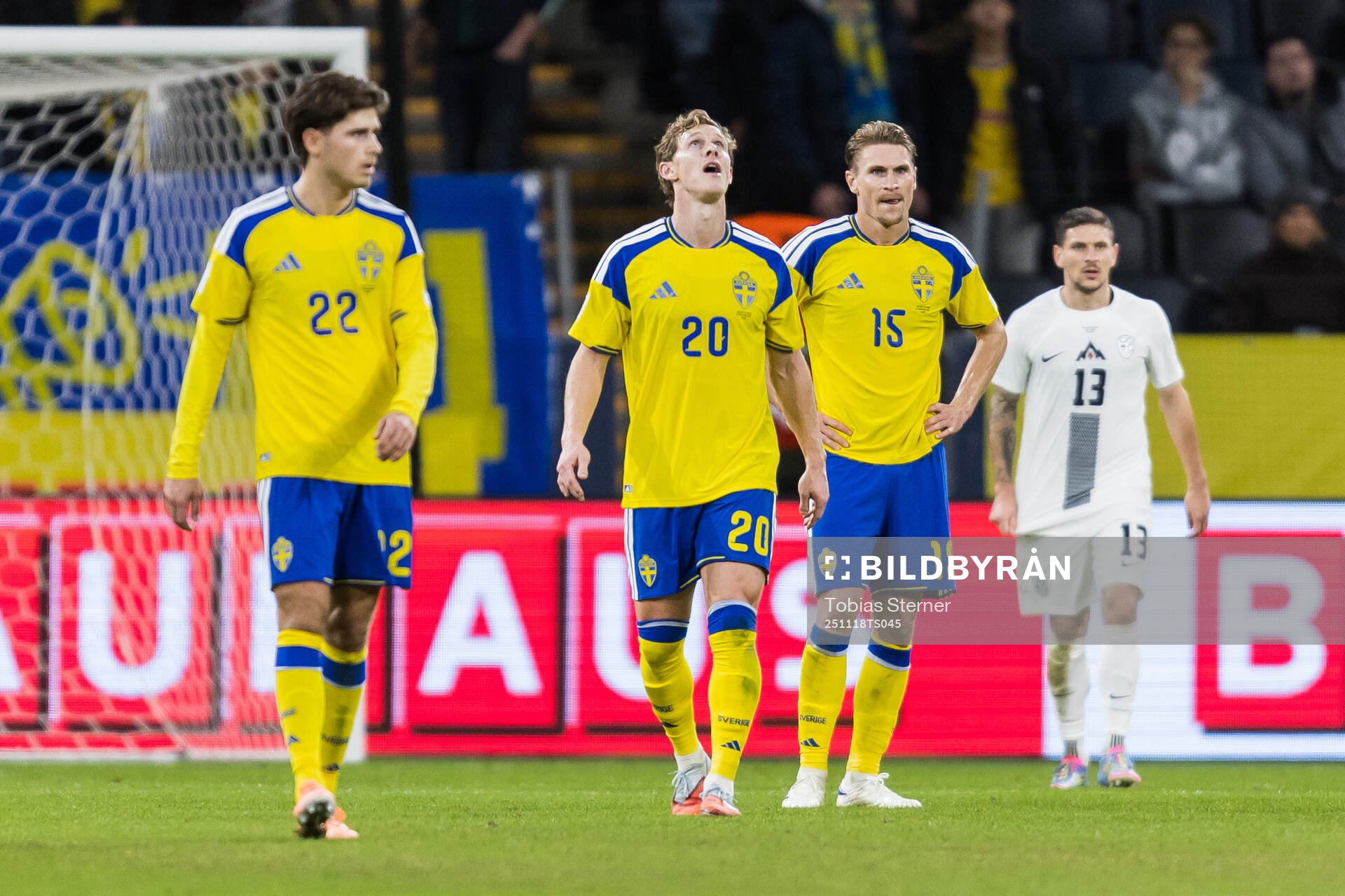 Emil Krafth and Carl Starfelt of Sweden looks dejected