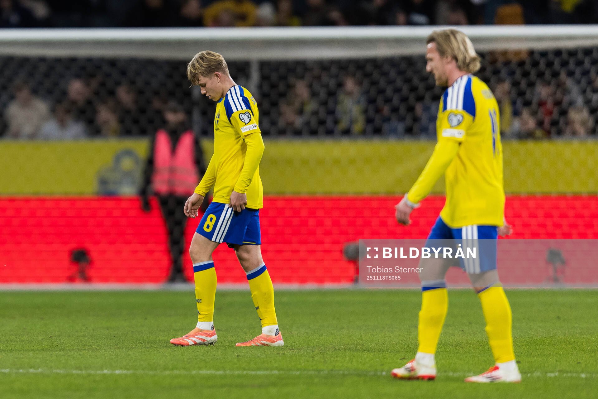 Daniel Svensson of Sweden looks dejected