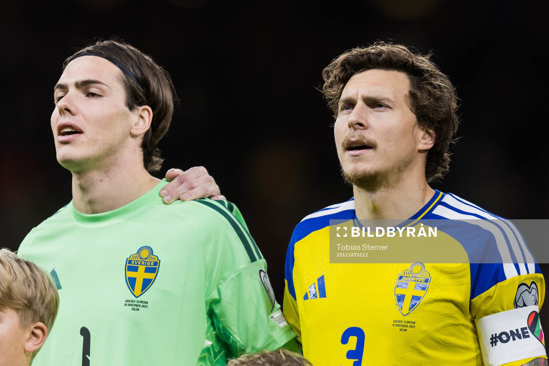Goalkeeper Jacob Widell Zetterström and Victor Nilsson