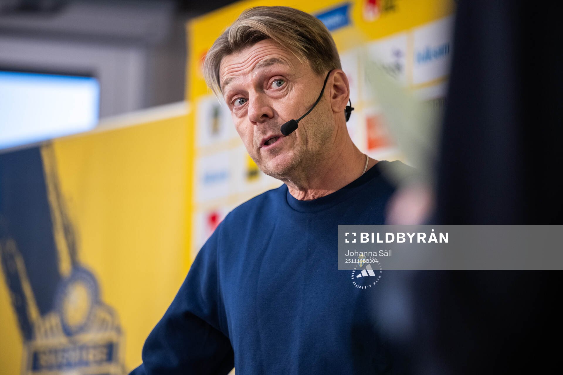 Head coach Tony Gustavsson of the Swedish women's national