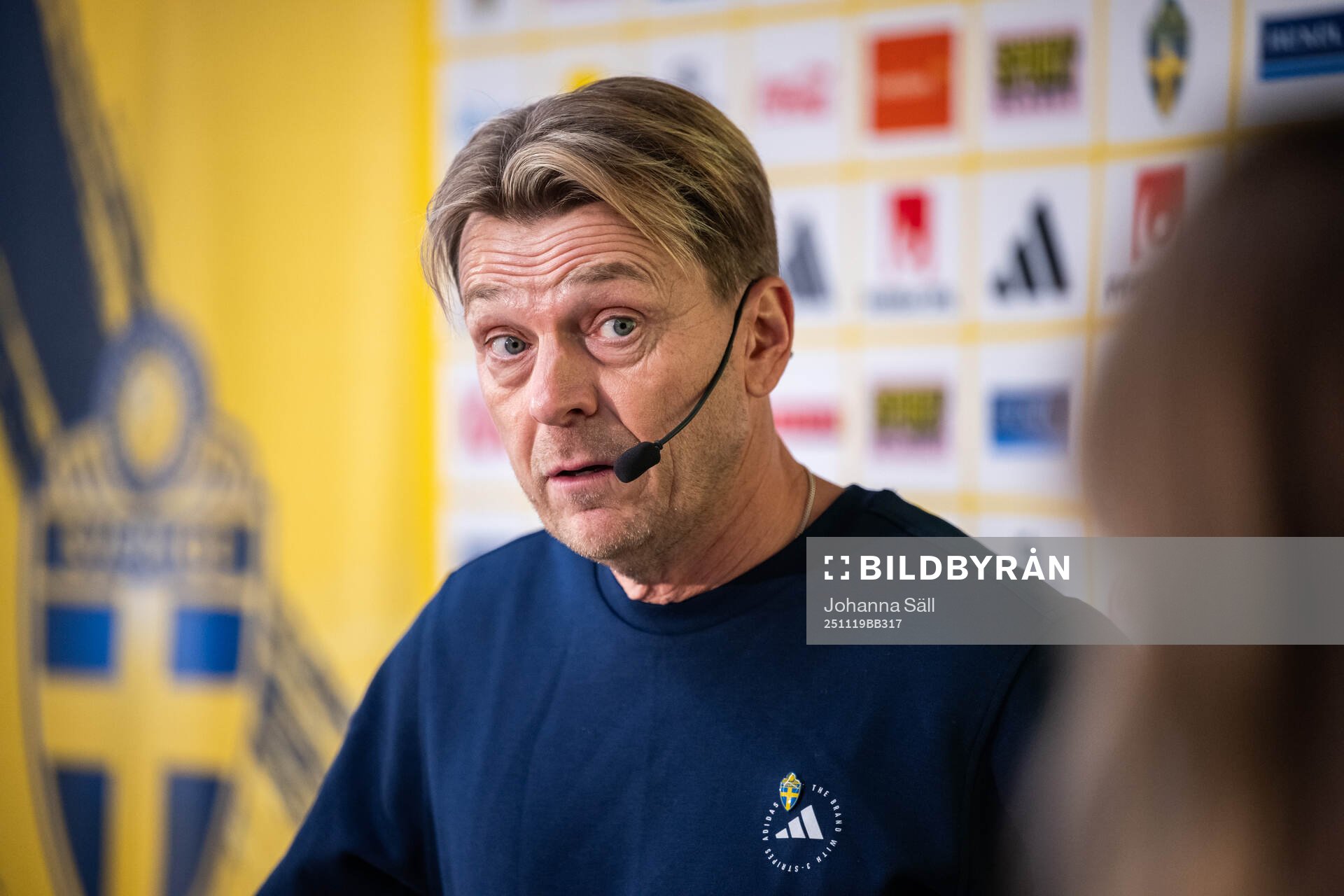 Head coach Tony Gustavsson of the Swedish women's national